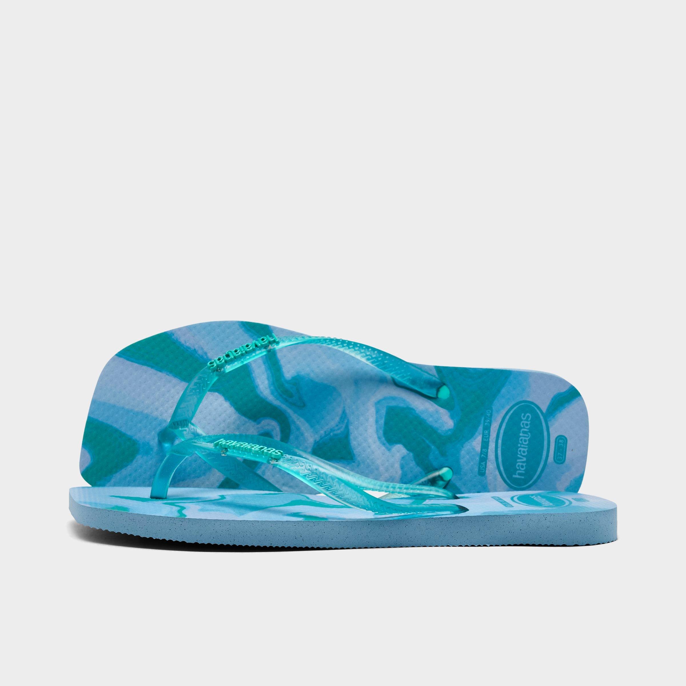 Havaianas Womens Slim Square Jelly Flip-Flop Sandals in Lavender Blue Size: 6.0