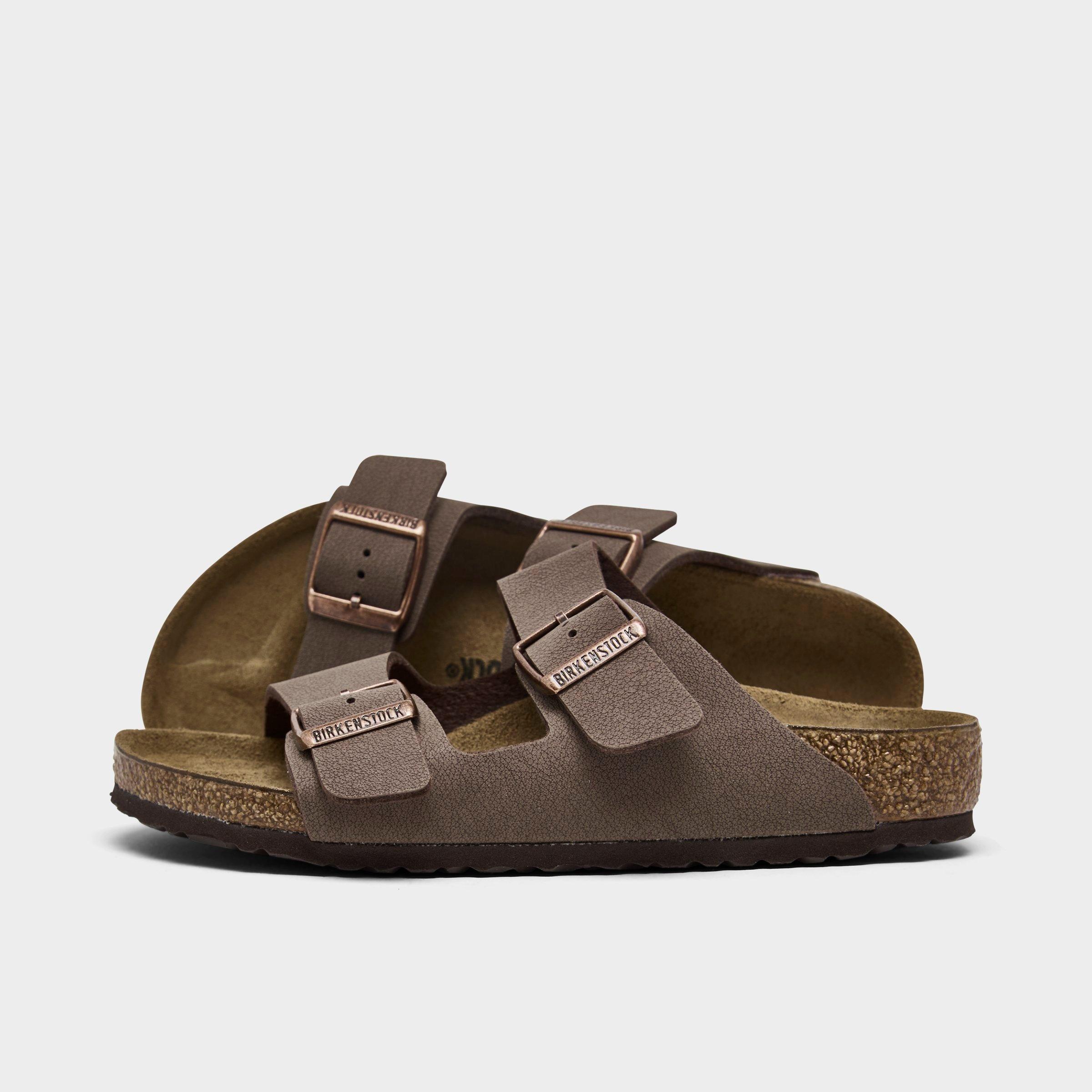 Birkenstock Little Kids Arizona Birkibuc Sandals in MOCHA Size: 1.0
