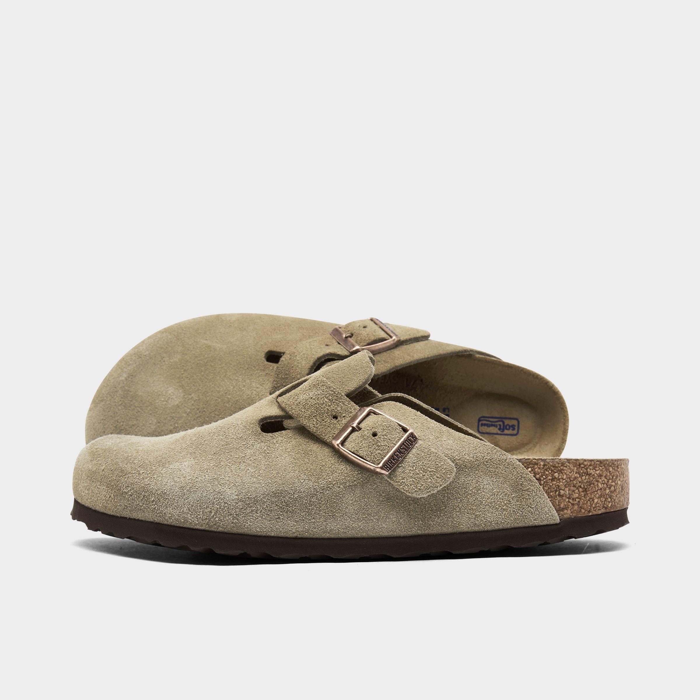 Birkenstock Women's Boston Soft Footbed Clogs in Taupe Size: 5.0