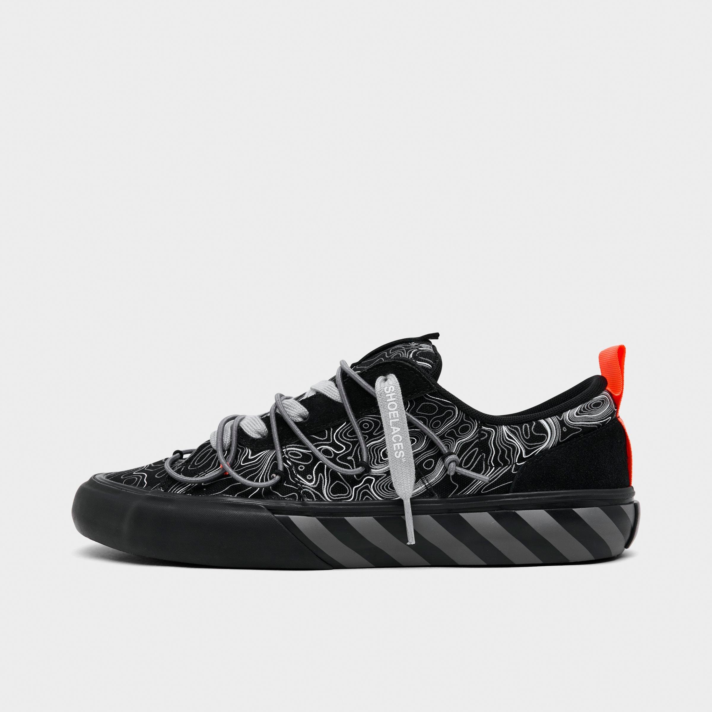 Lab Off White Men's L/AB c/o Off-White Vulc Bungee Casual Shoes in Black Topography Size: 8.5