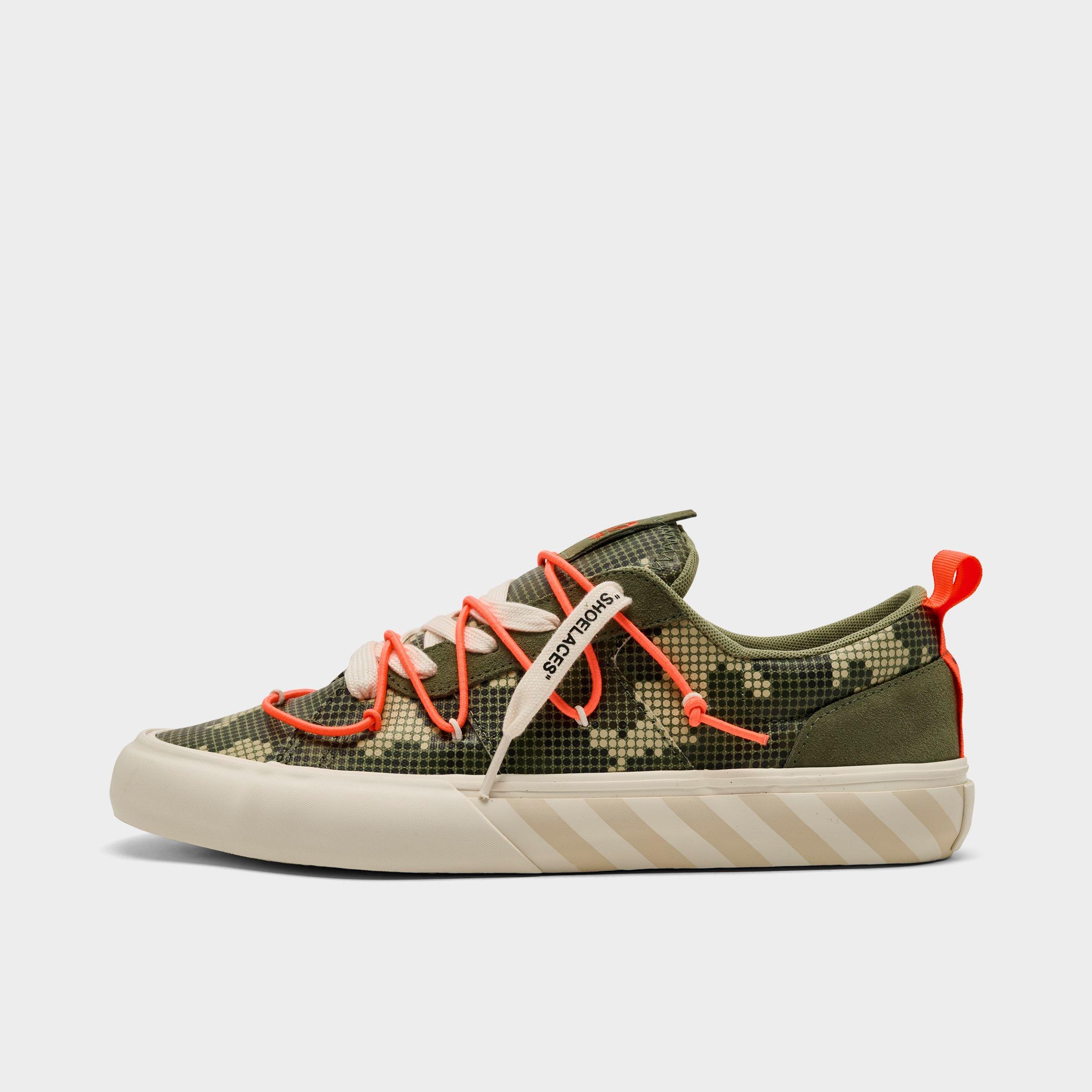 Lab Off White Men's L/AB c/o Off-White Vulc Bungee Casual Shoes in Green Camo Size: 8.5