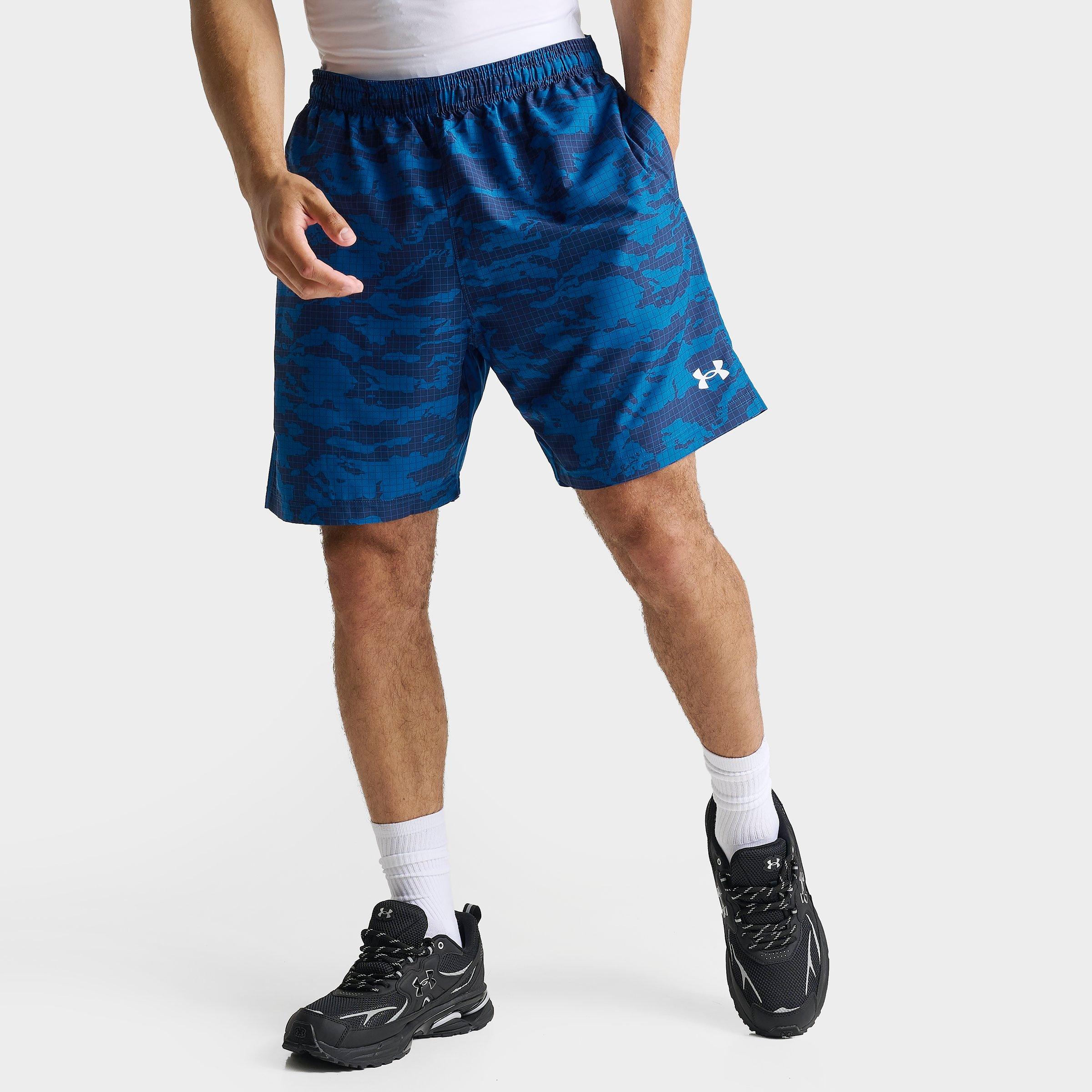 Under Armour Men's Woven Printed Shorts in Wham Blue Size: XL