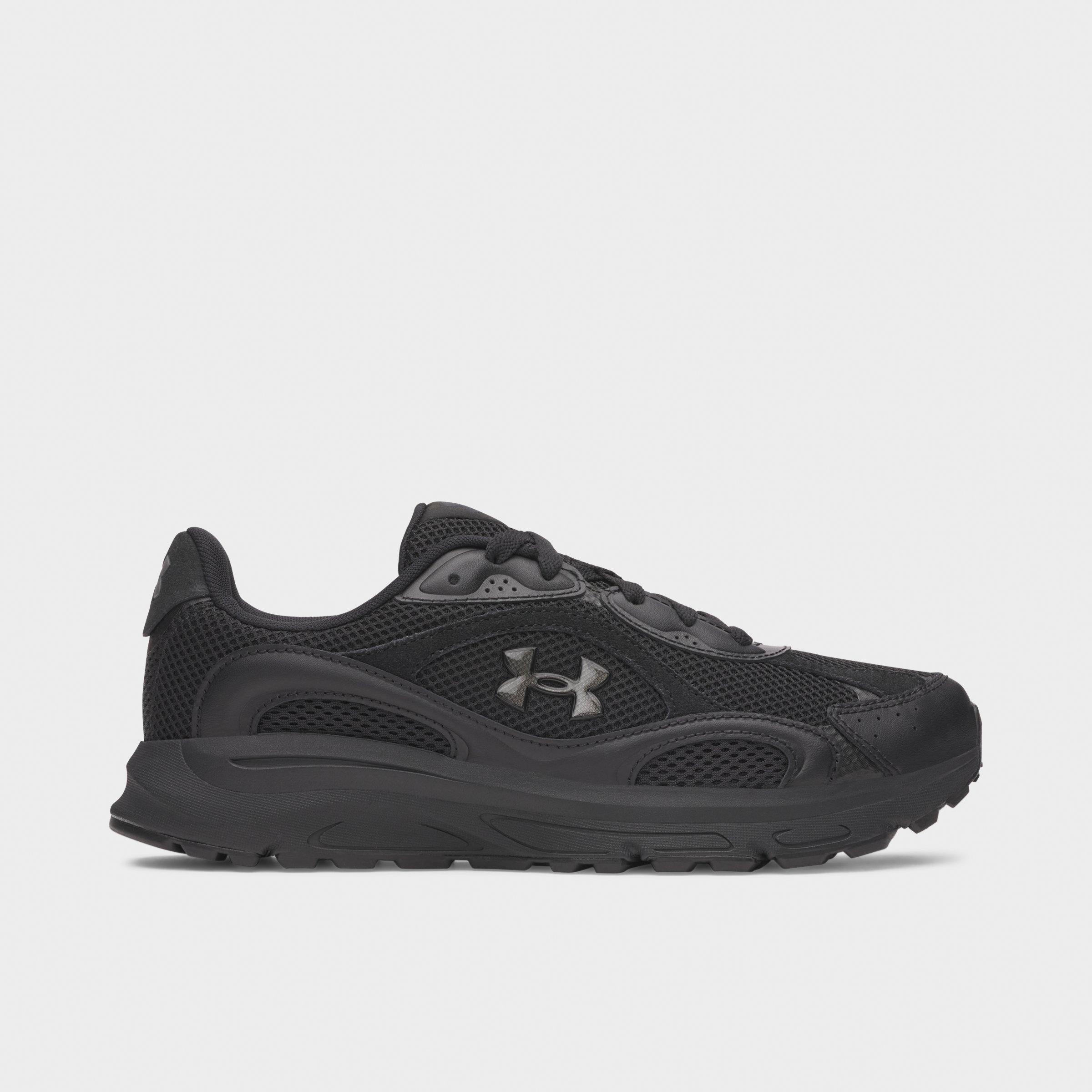Under Armour Men's Tech Runner Casual Shoes in Black/Metallic Black Size: 11.0