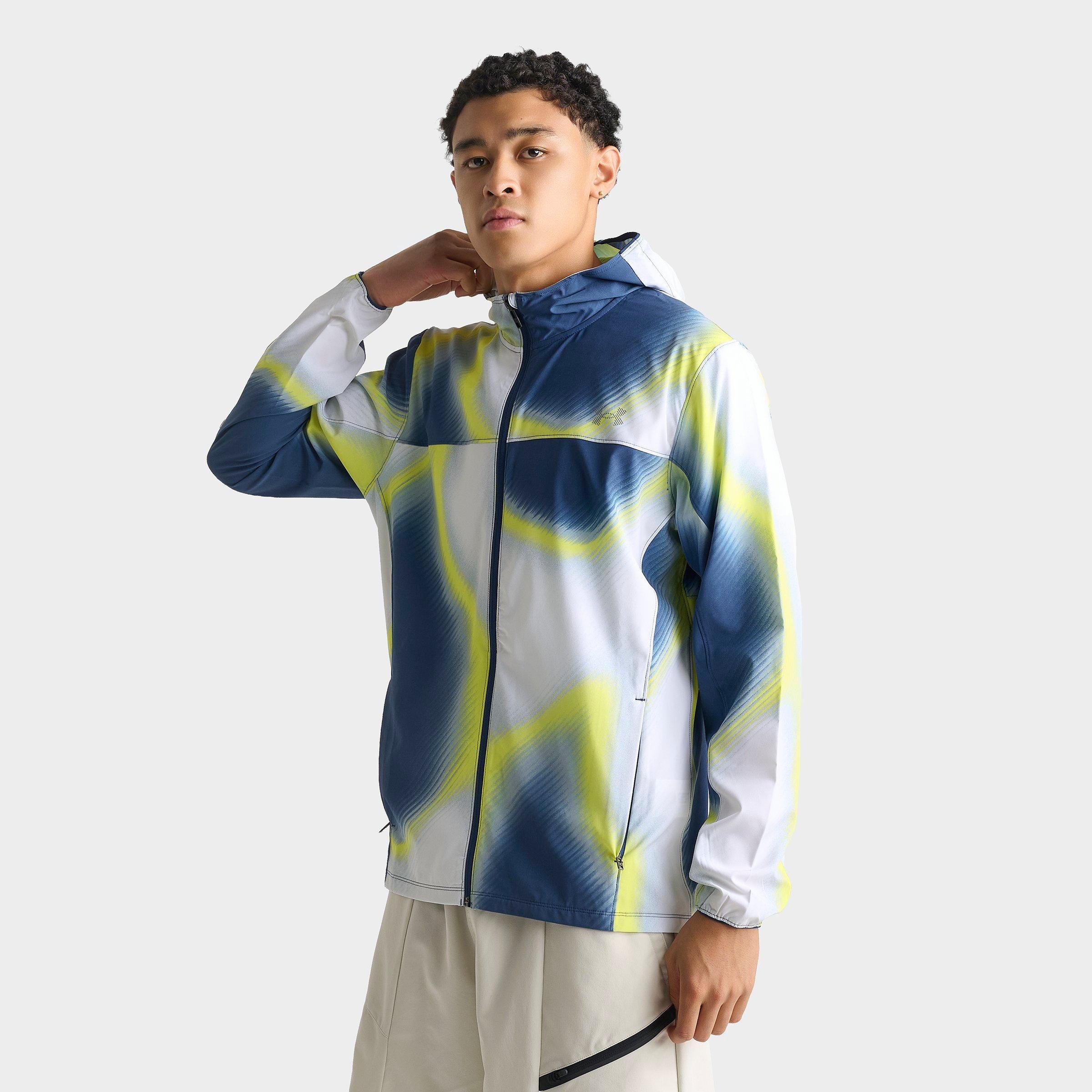 Under Armour Men's Velociti Storm Full-Zip Running Jacket in Blackout Navy/Silver Size: XL
