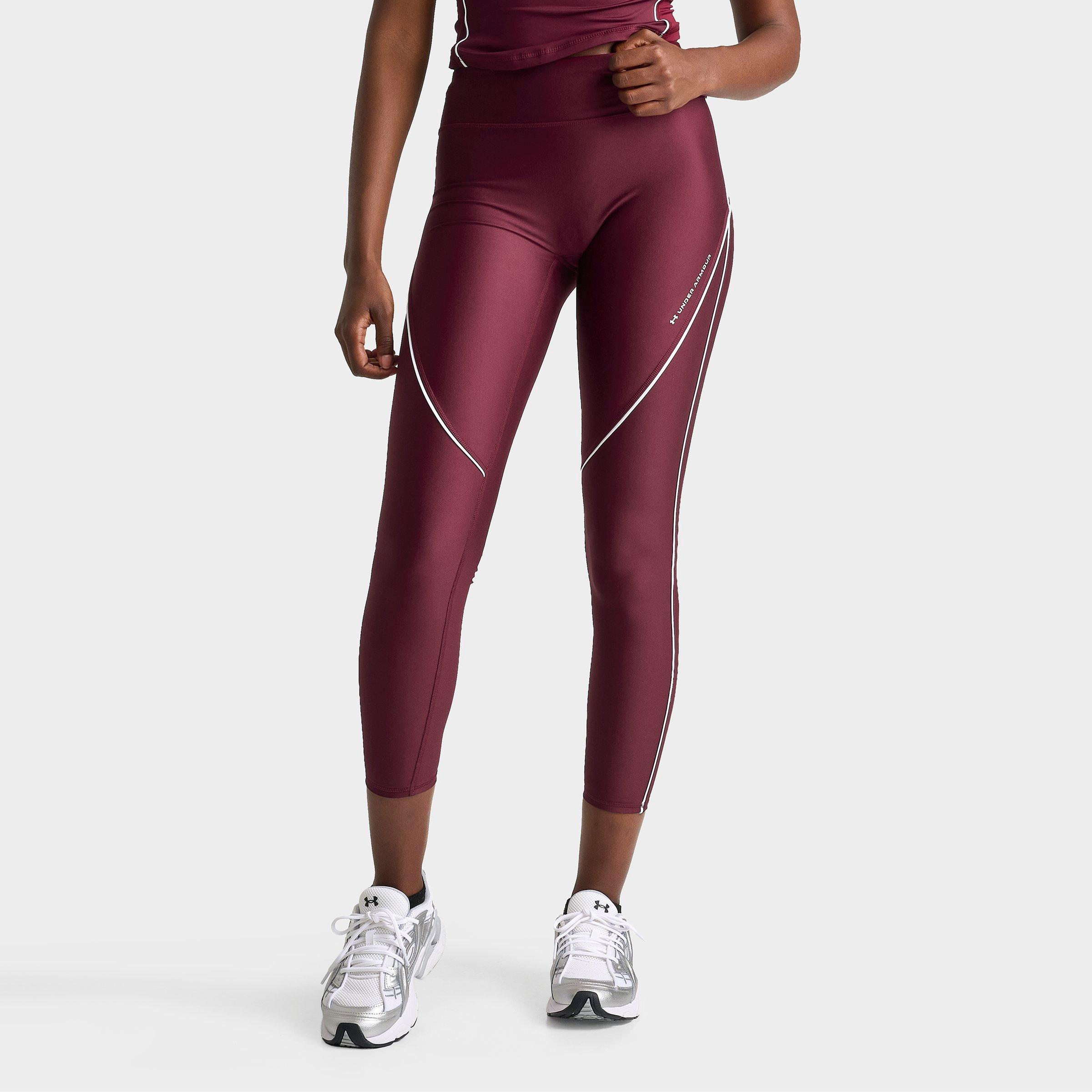 Under Armour Women's Piped Leggings in Vintage Maroon Size: XS
