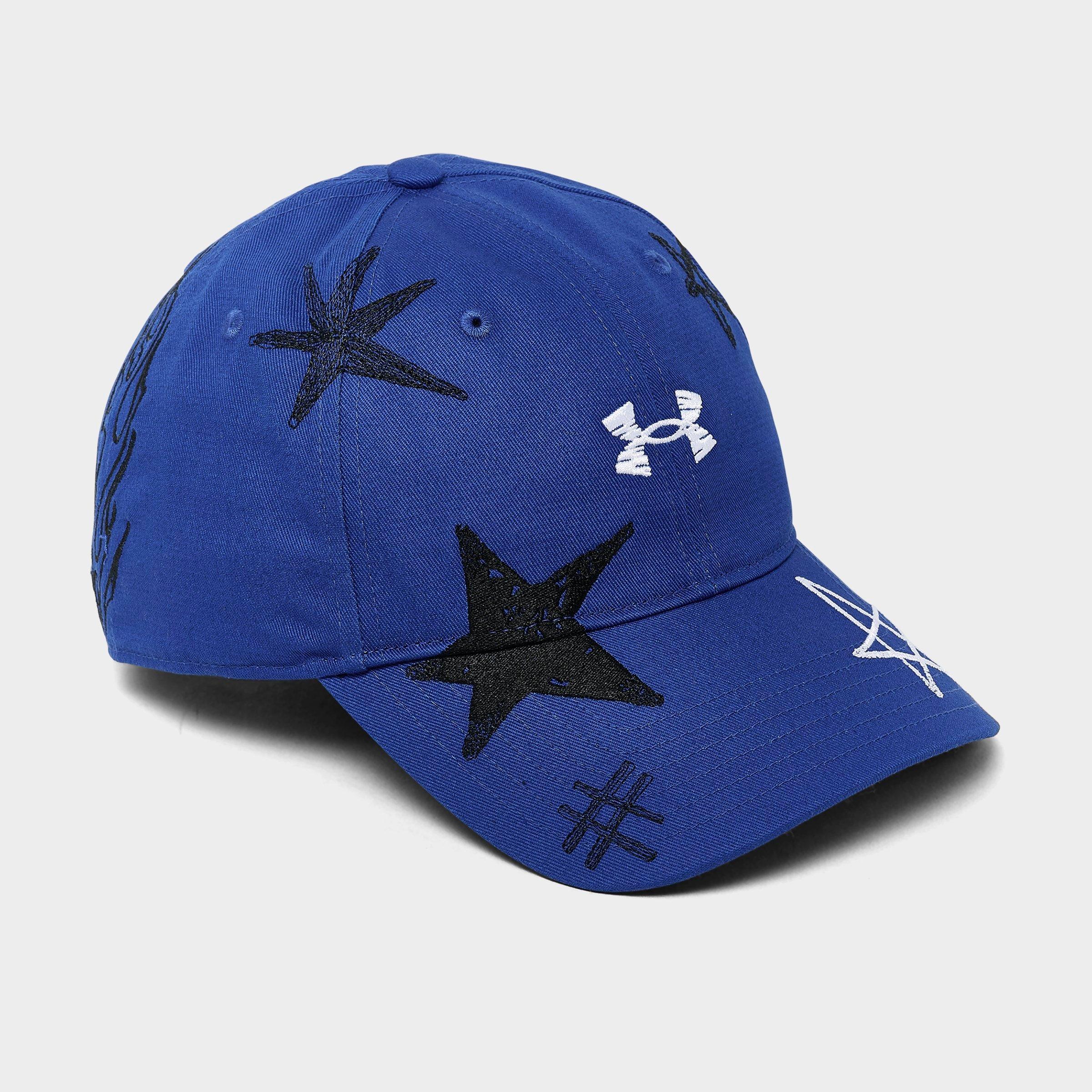 Under Armour x Sharpie Low Strapback Hat in Black/Blue