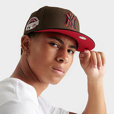 New Era 59Fifty Red New York Yankees Wool Fitted Baseball Cap Hat Size  7-5/8
