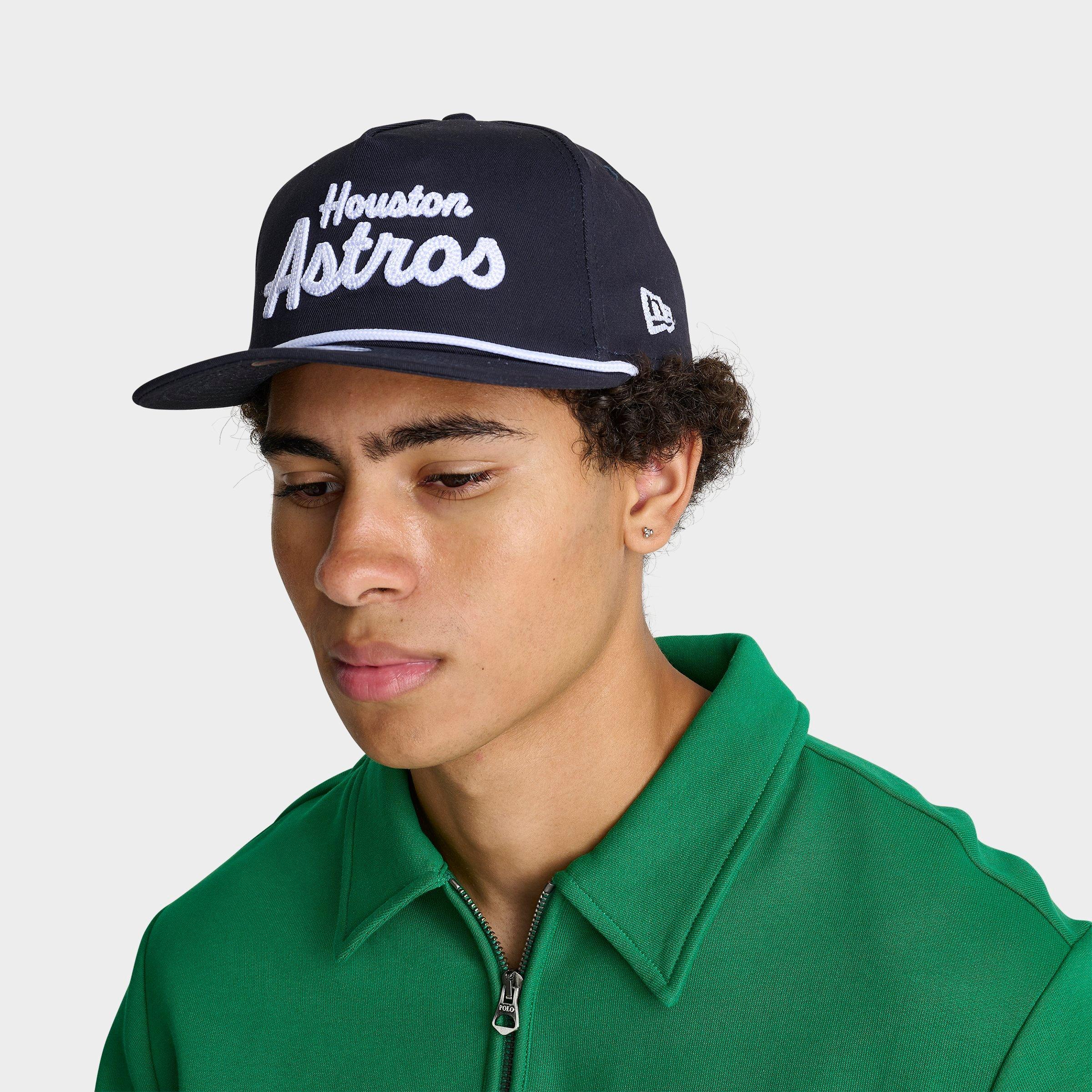 New Era Houston Astros MLB The Golfer Snapback Hat in Dark Navy