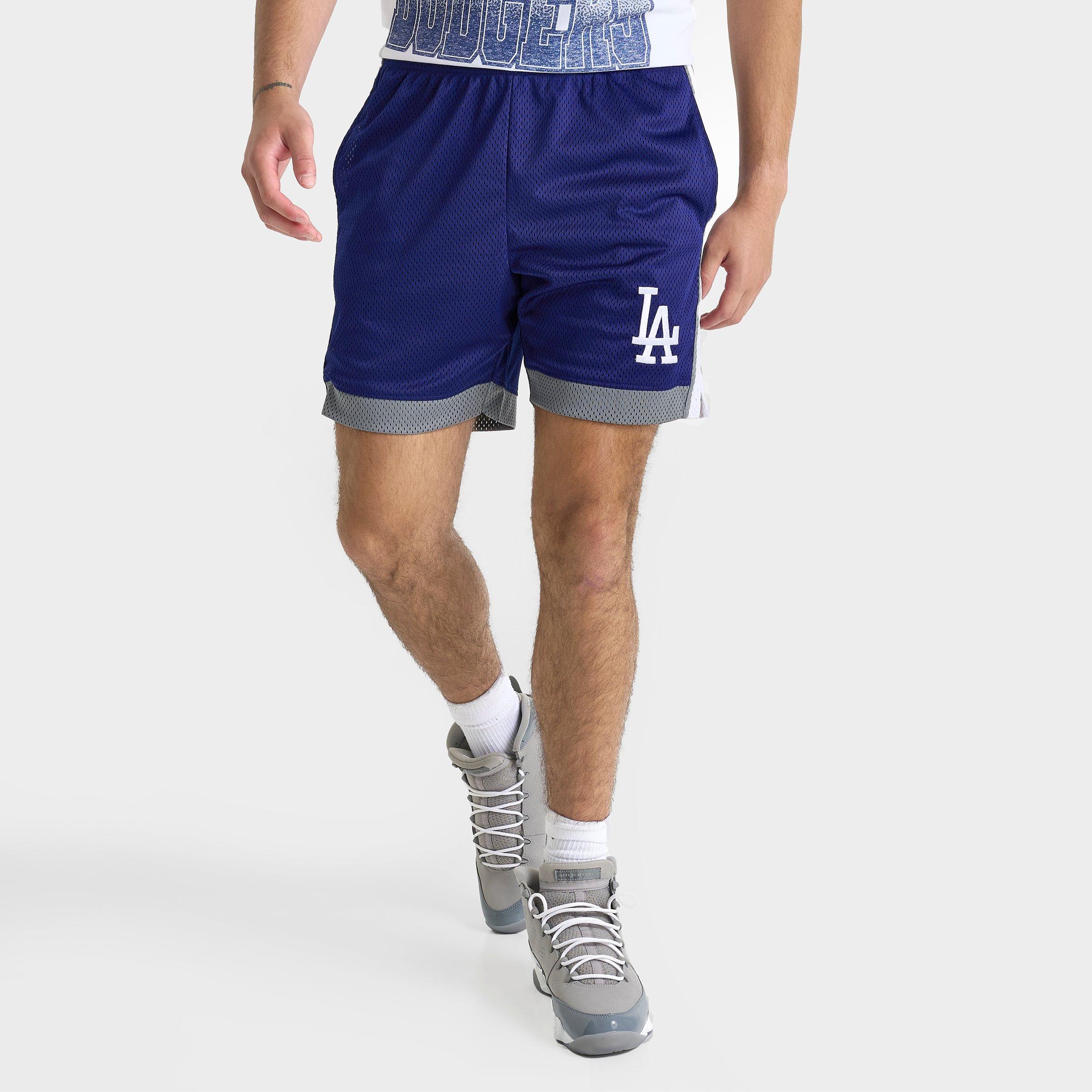 New Era Men's Los Angeles Dodgers MLB Mesh Shorts in Royal/White/Silver Size: Small