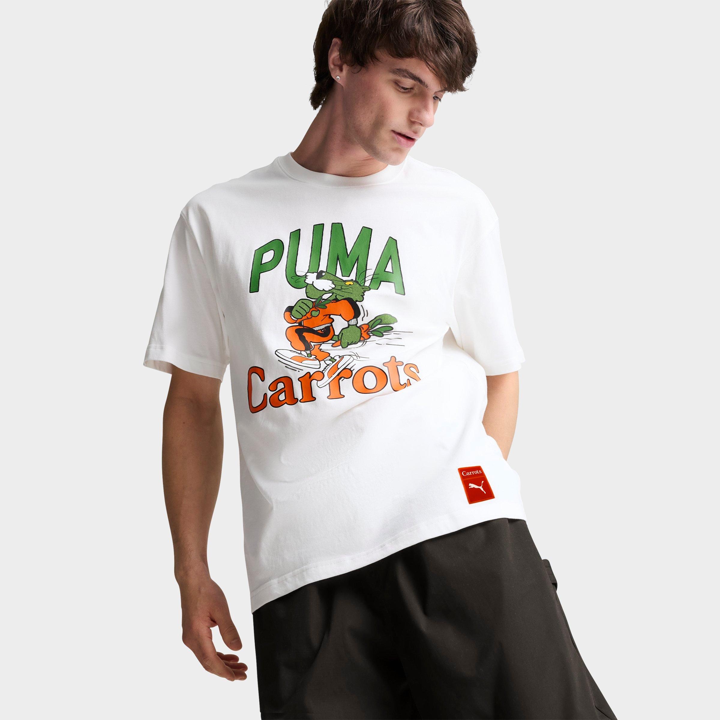 PUMA Men's x Carrots Graphic T-Shirt in Puma White Size: Small