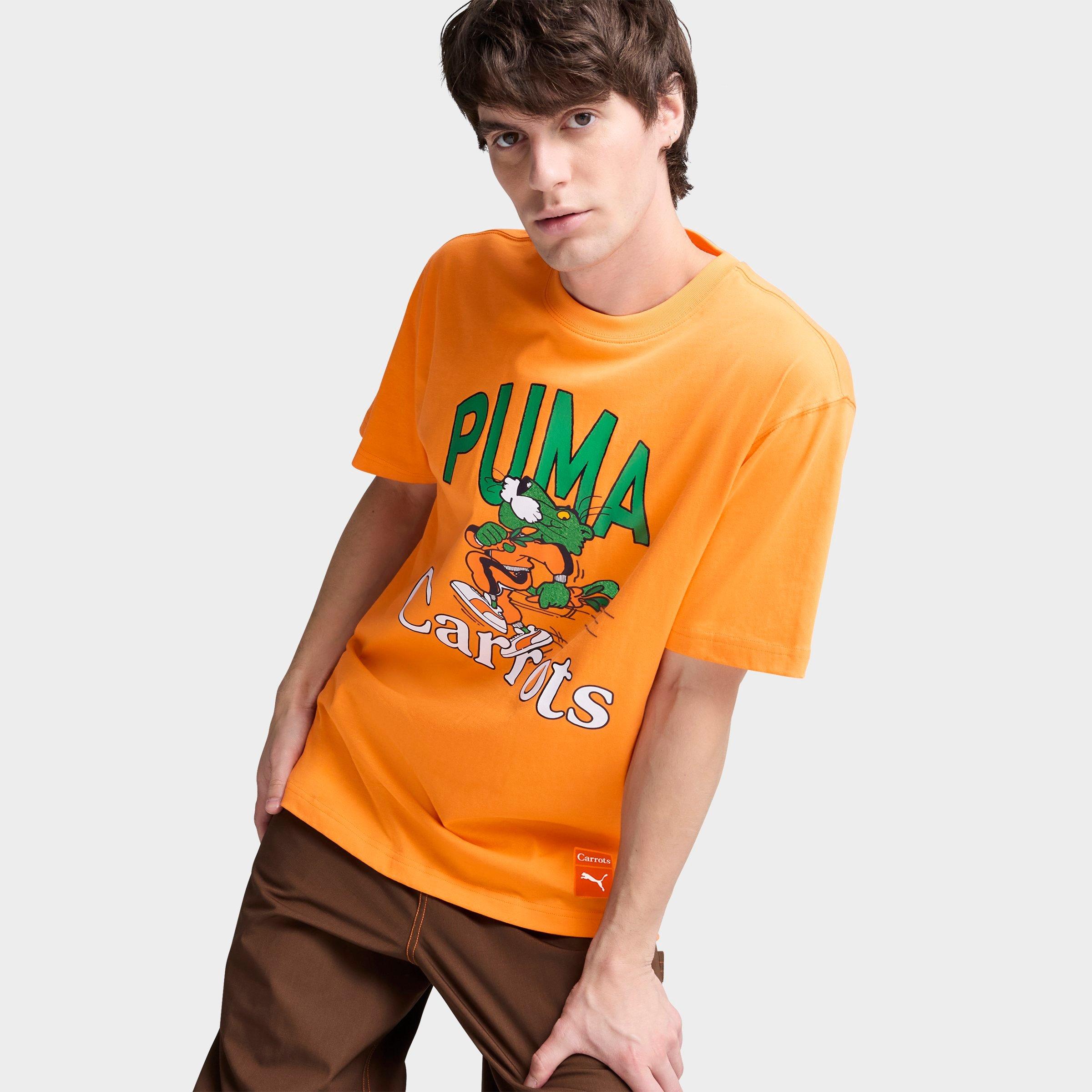 PUMA Men's x Carrots Graphic T-Shirt in Rickie Orange Size: Small