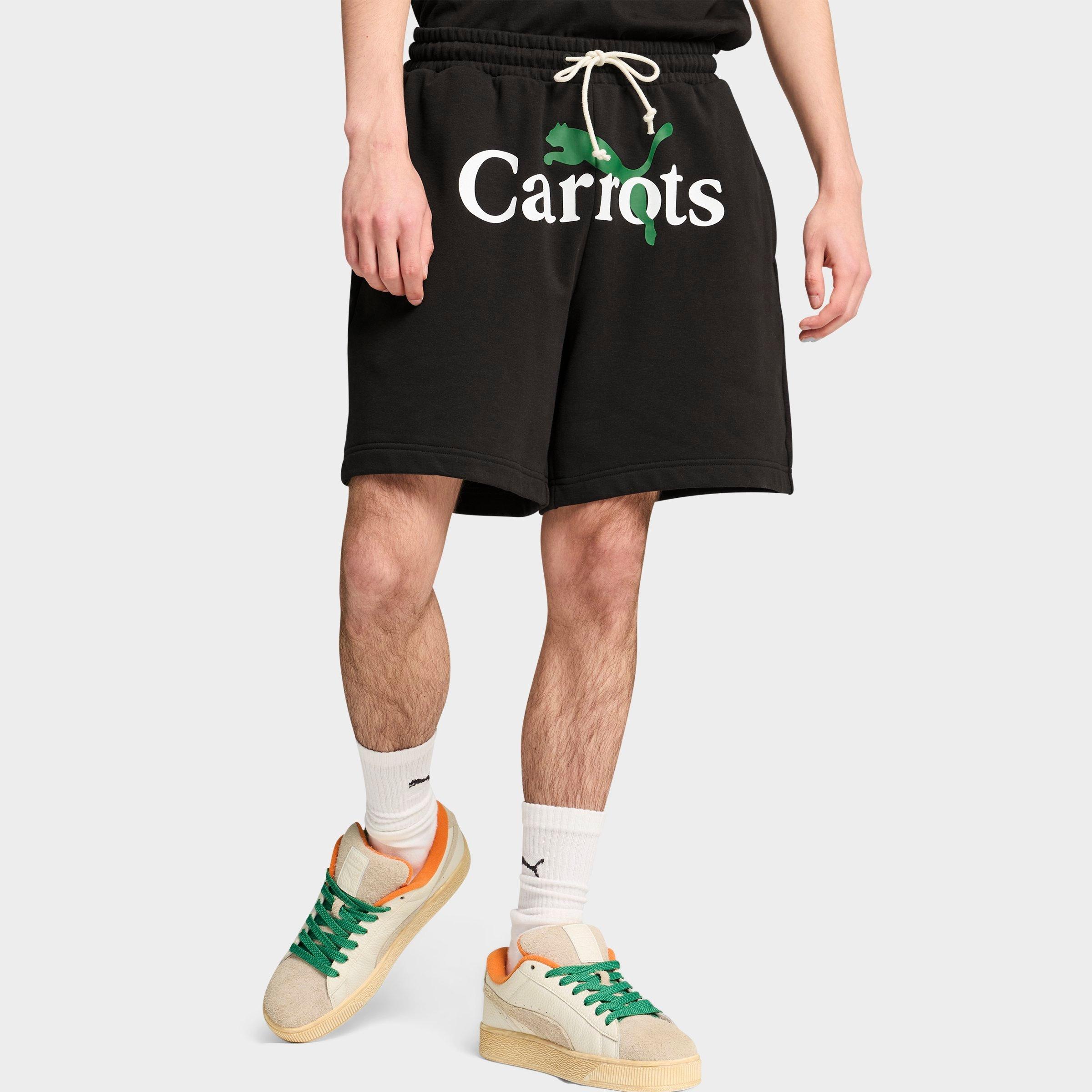PUMA Men's x Carrots 7" French Terry Shorts in Puma Black Size: Medium