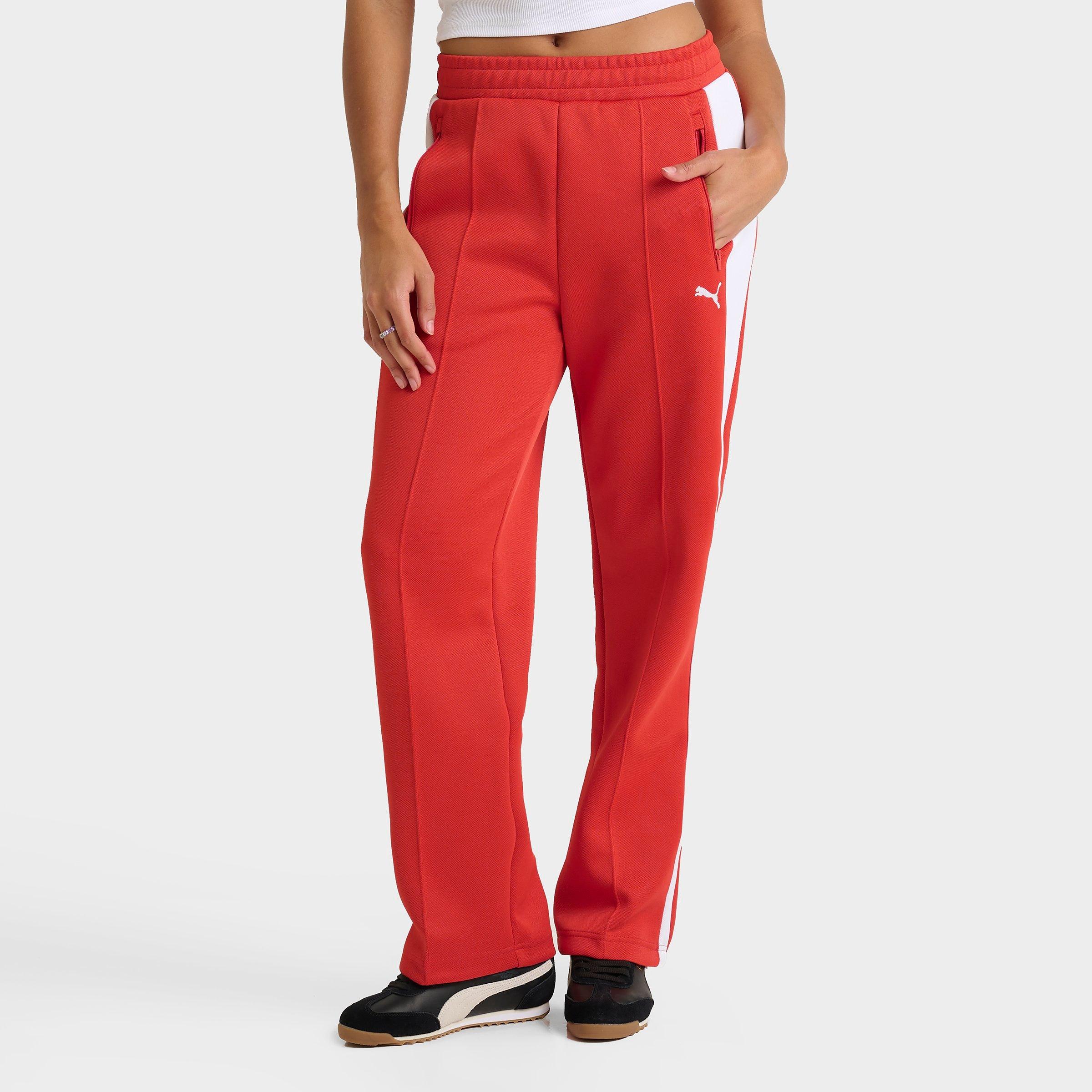 PUMA Women's T7 Always On Track Pants in Red Fire Size: Small
