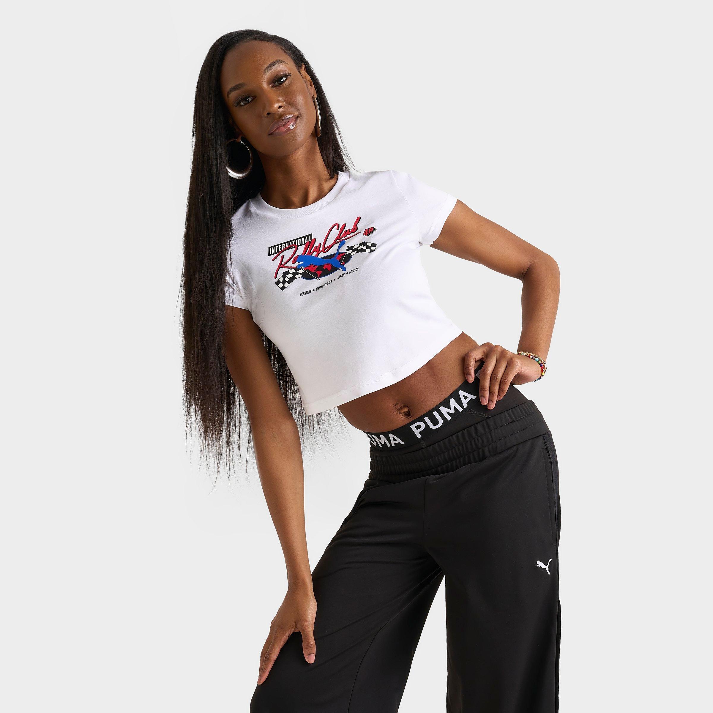 PUMA Women's Motorsport Baby T-Shirt in White Size: XS