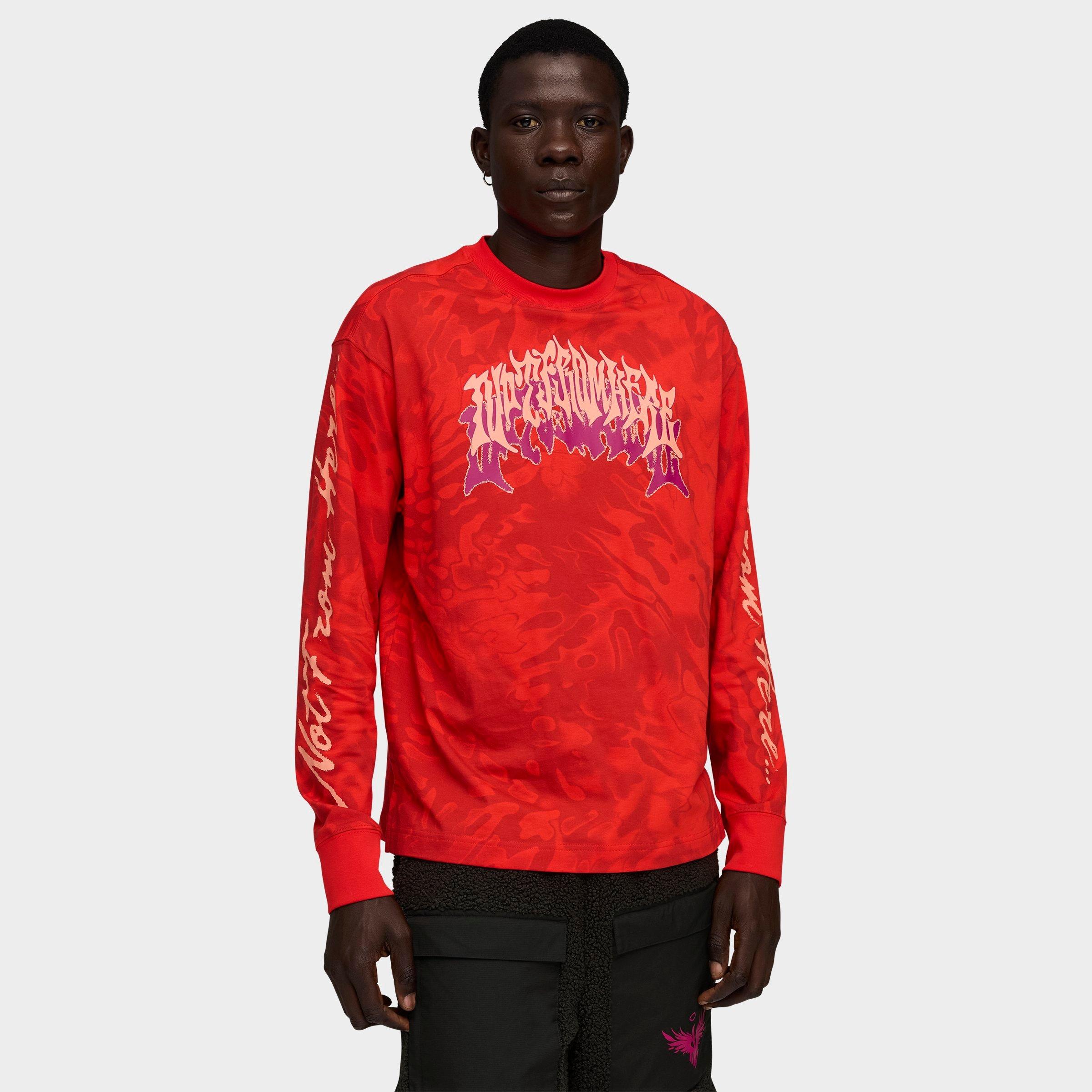 PUMA Men's LaMelo Ball Supernova Print Long-Sleeve T-Shirt