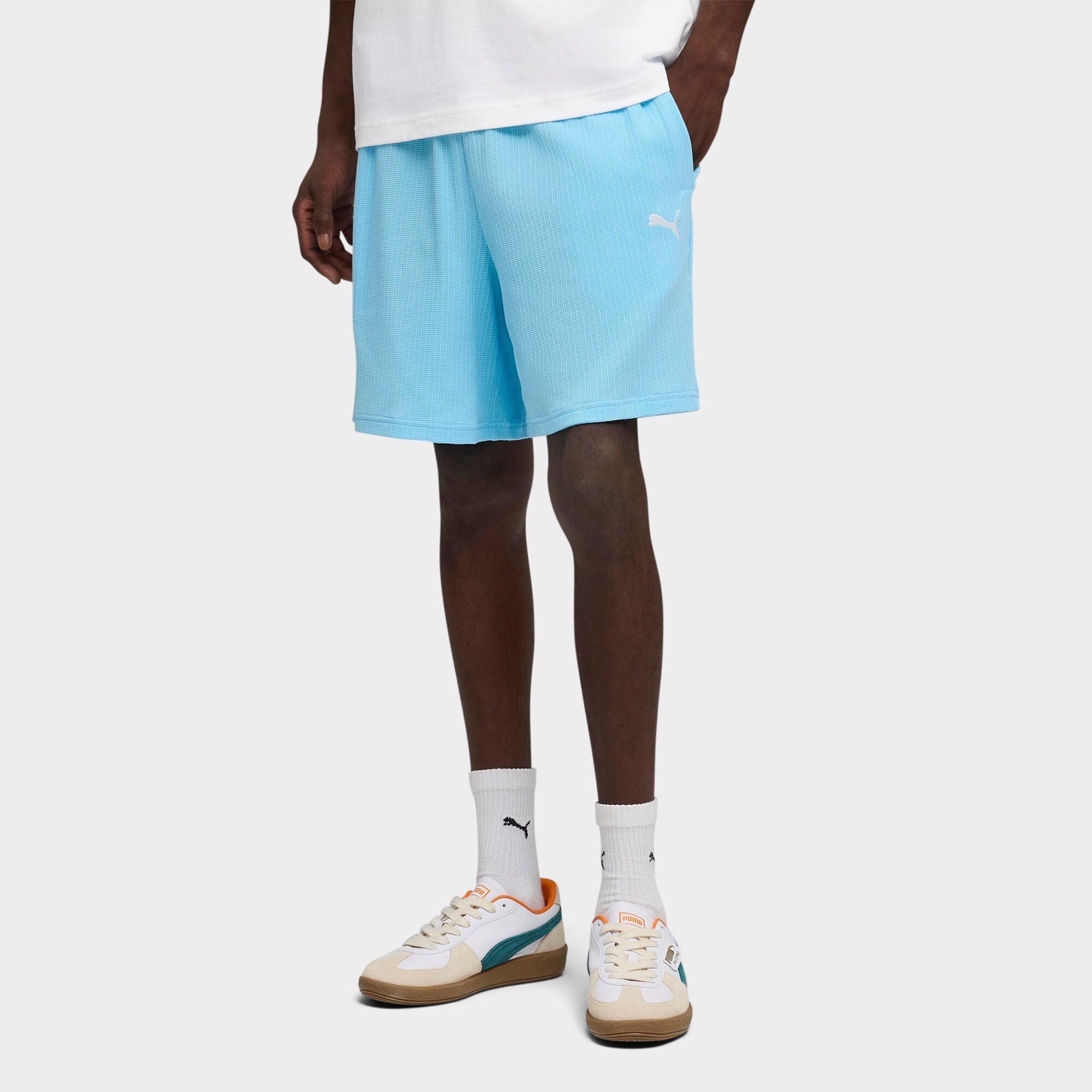 PUMA Men's Wardrobe Essentials 7" Knit Shorts in Vibrant Blue Size: XL