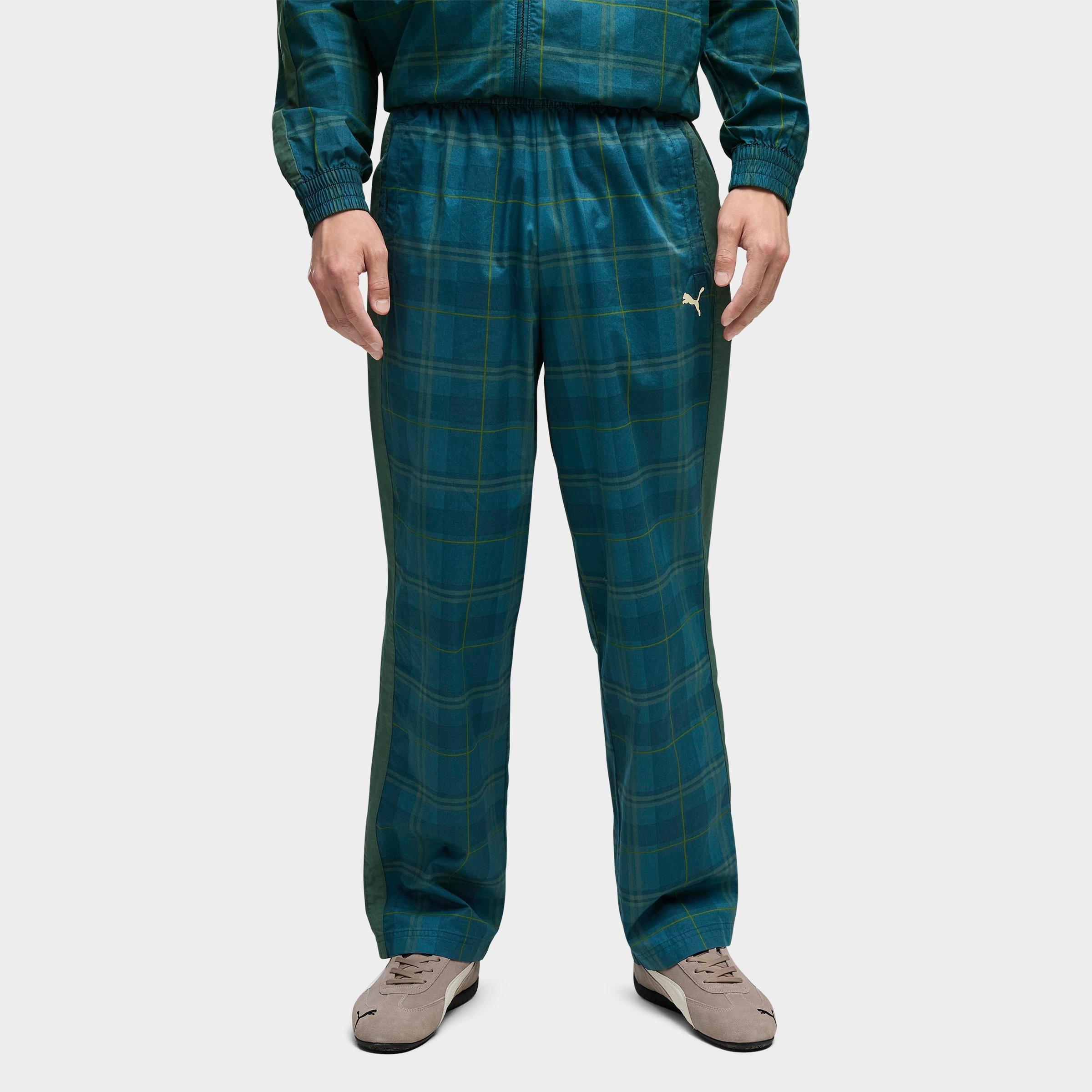 PUMA Men's Relaxed Tartan T7 Track Pants