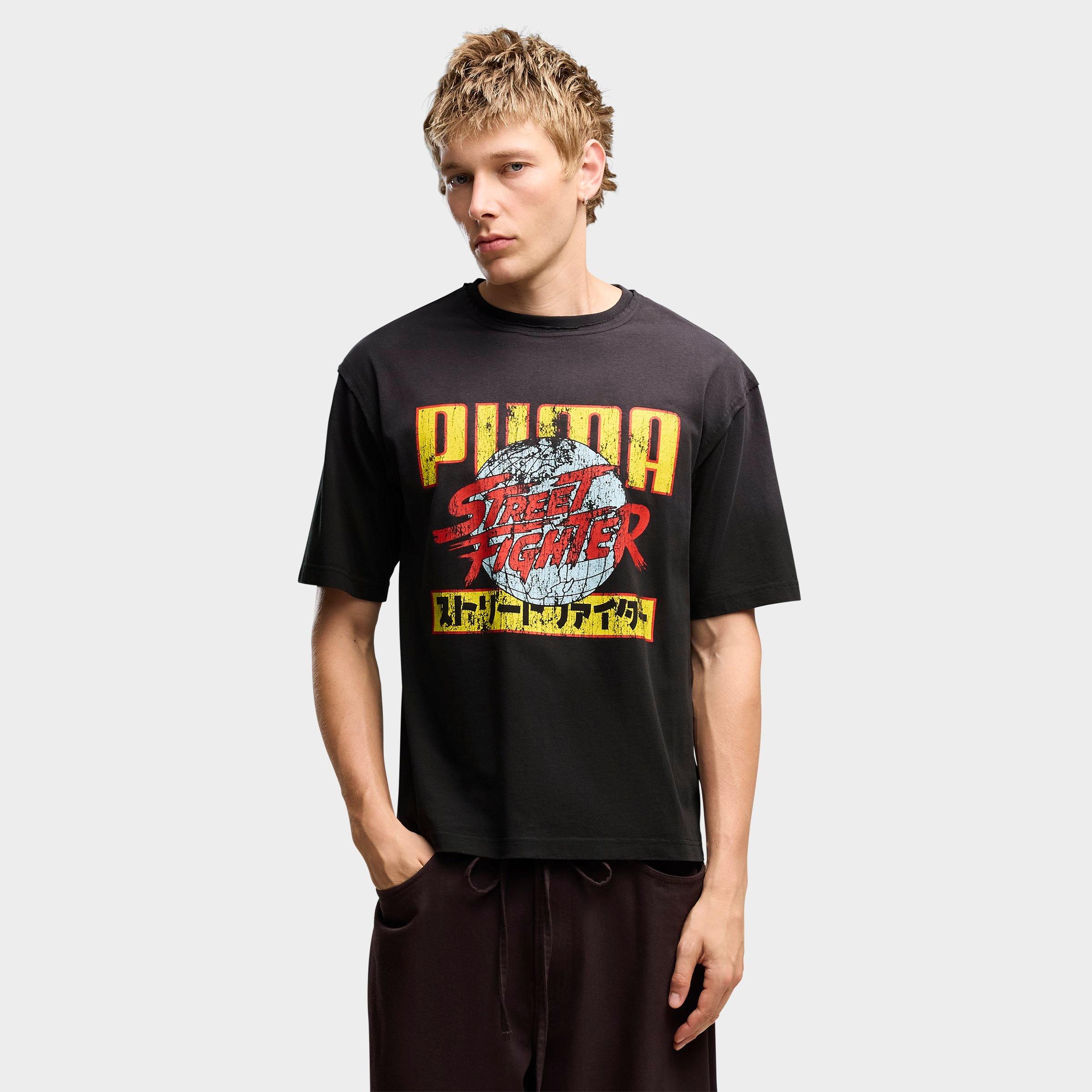 PUMA Men's x Street Fighter Distressed Graphic T-Shirt
