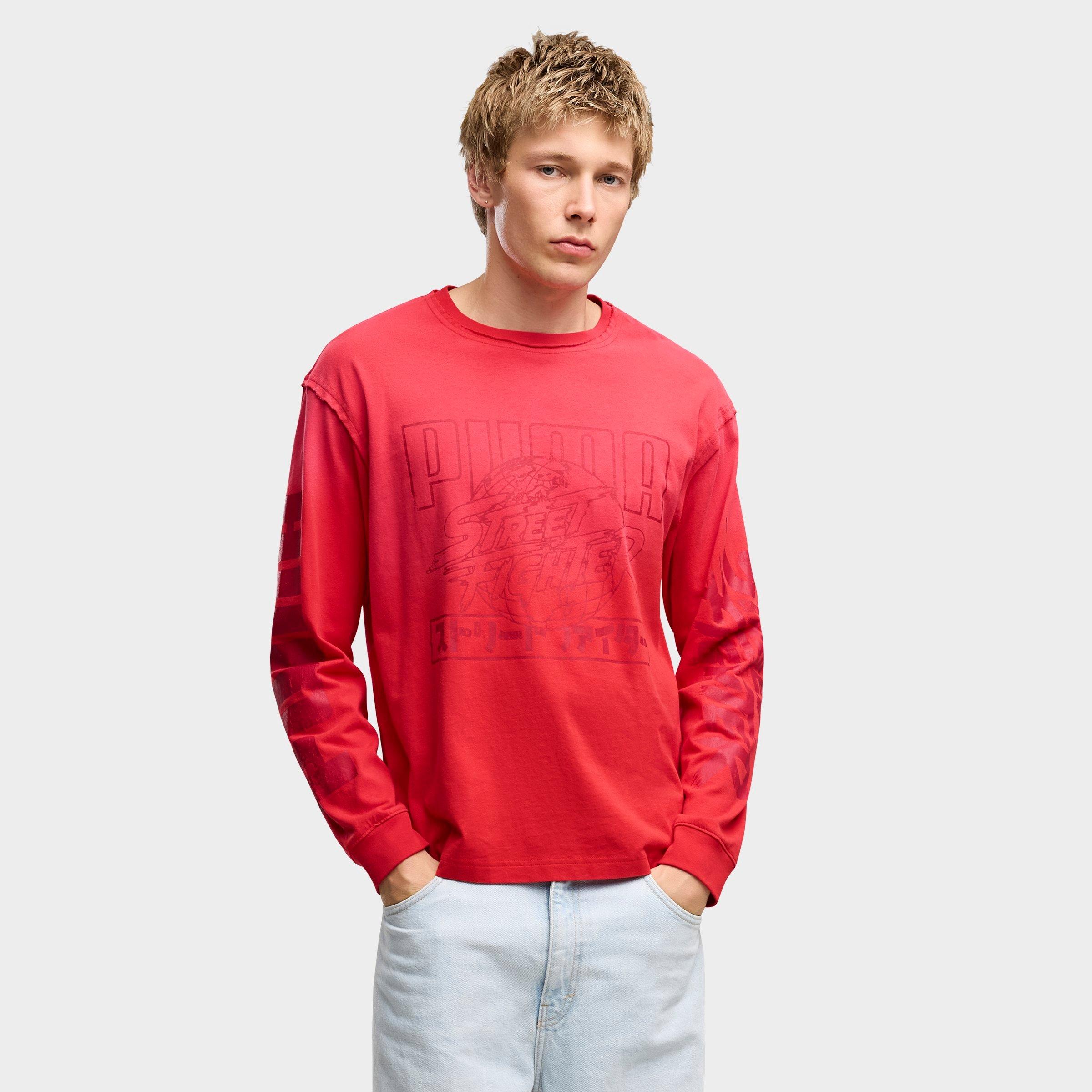 PUMA Men's x Street Fighter Ryu and Ken Long-Sleeve T-Shirt