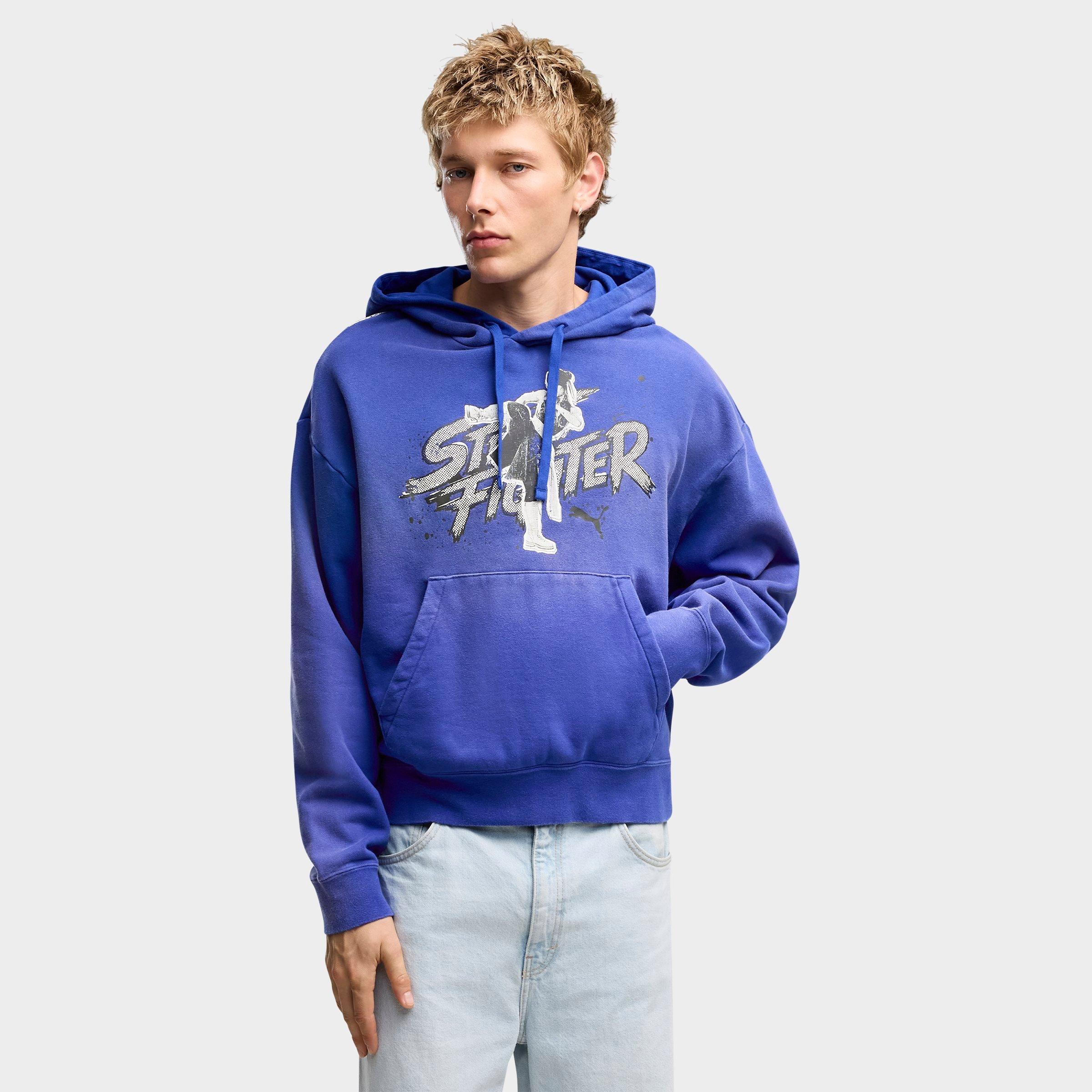 PUMA Men's x Street Fighter Chun-Li Graphic Fleece Pullover Hoodie