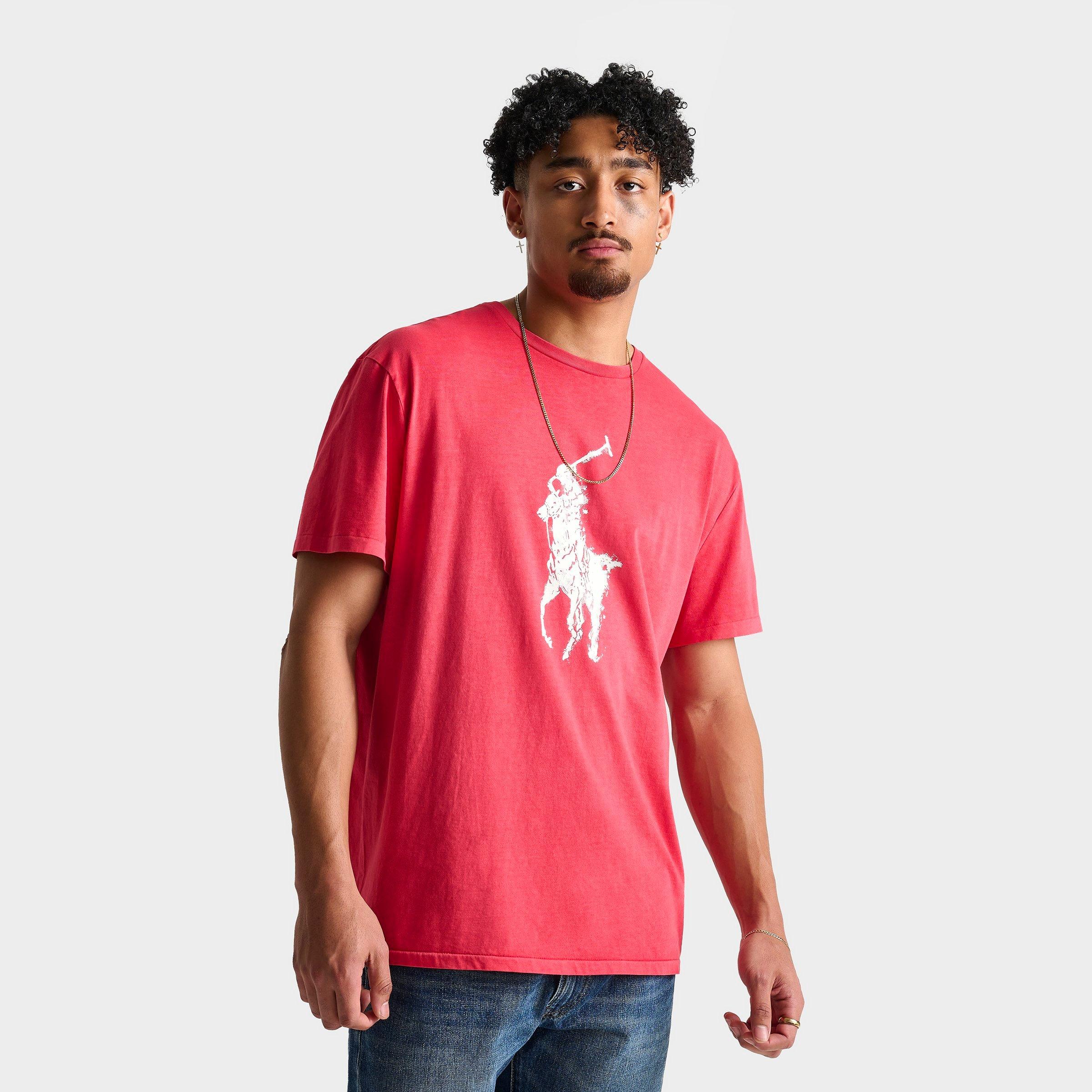 Polo Ralph Lauren Men's Big Pony Jersey T-Shirt in Starboard Red Size: Small