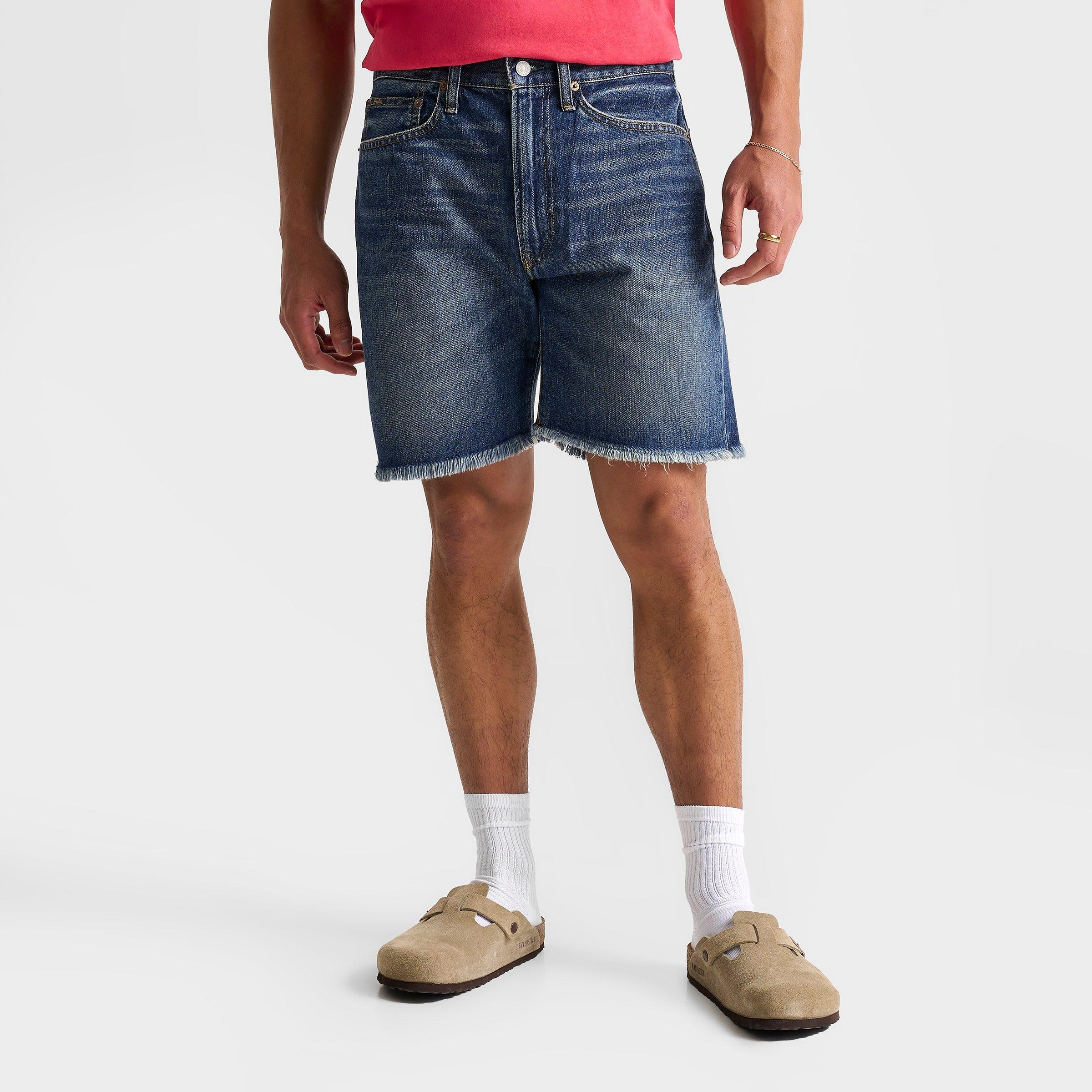 Polo Ralph Lauren Men's Rigid Denim 7.5" Jean Shorts in Midwash Blue Size: 30