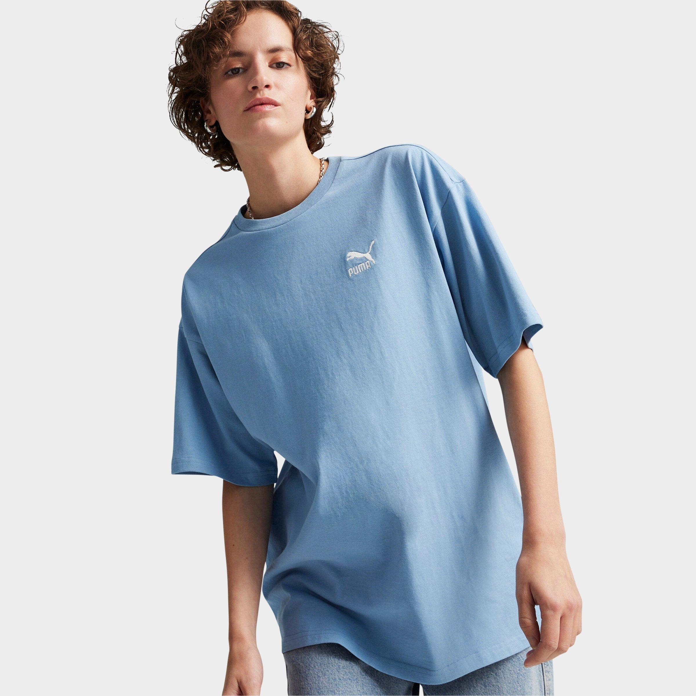 PUMA Men's Better Classics Oversized T-Shirt in Zen Blue Size: Small