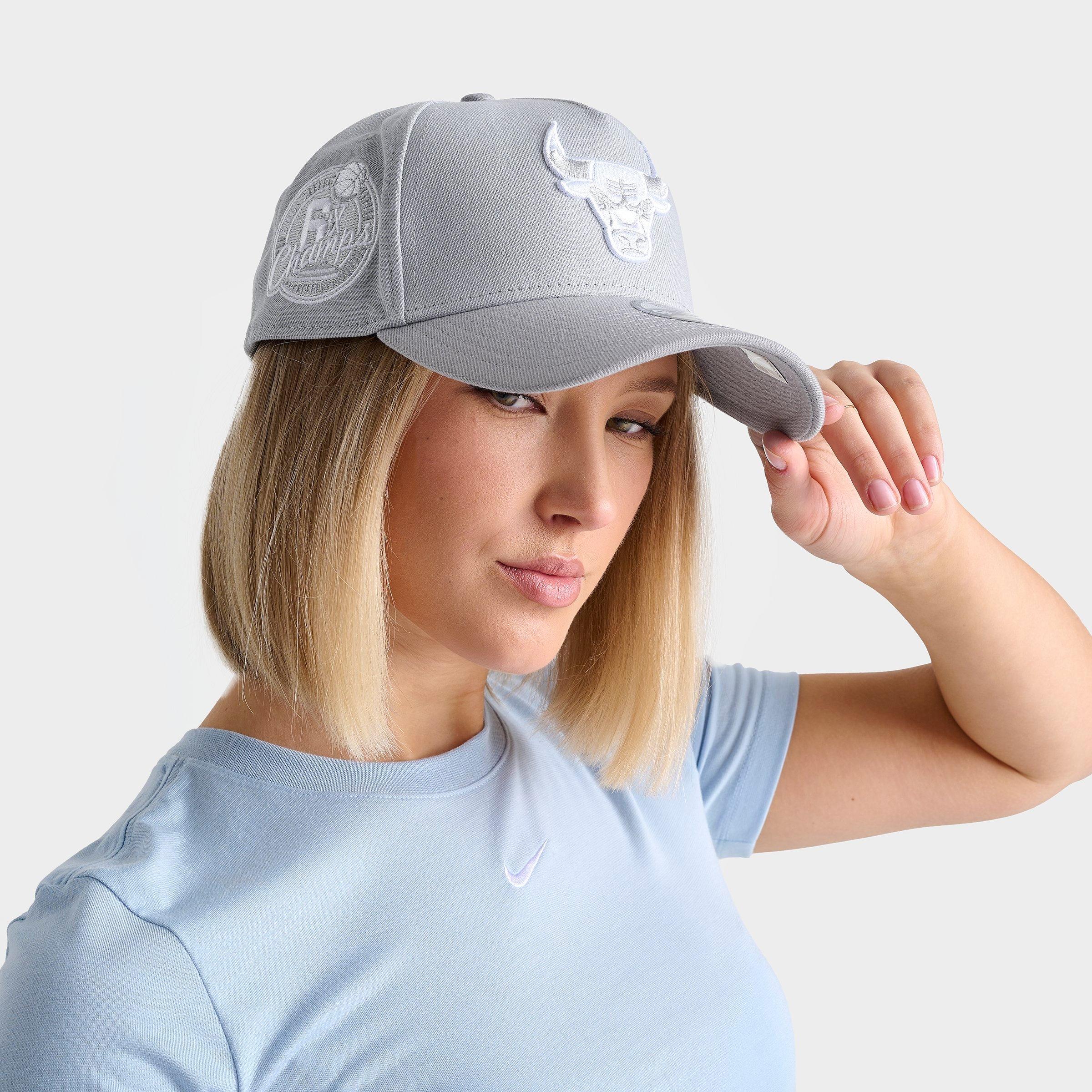 New Era Chicago Bulls NBA 9FORTY Snapback Hat in Grey/White