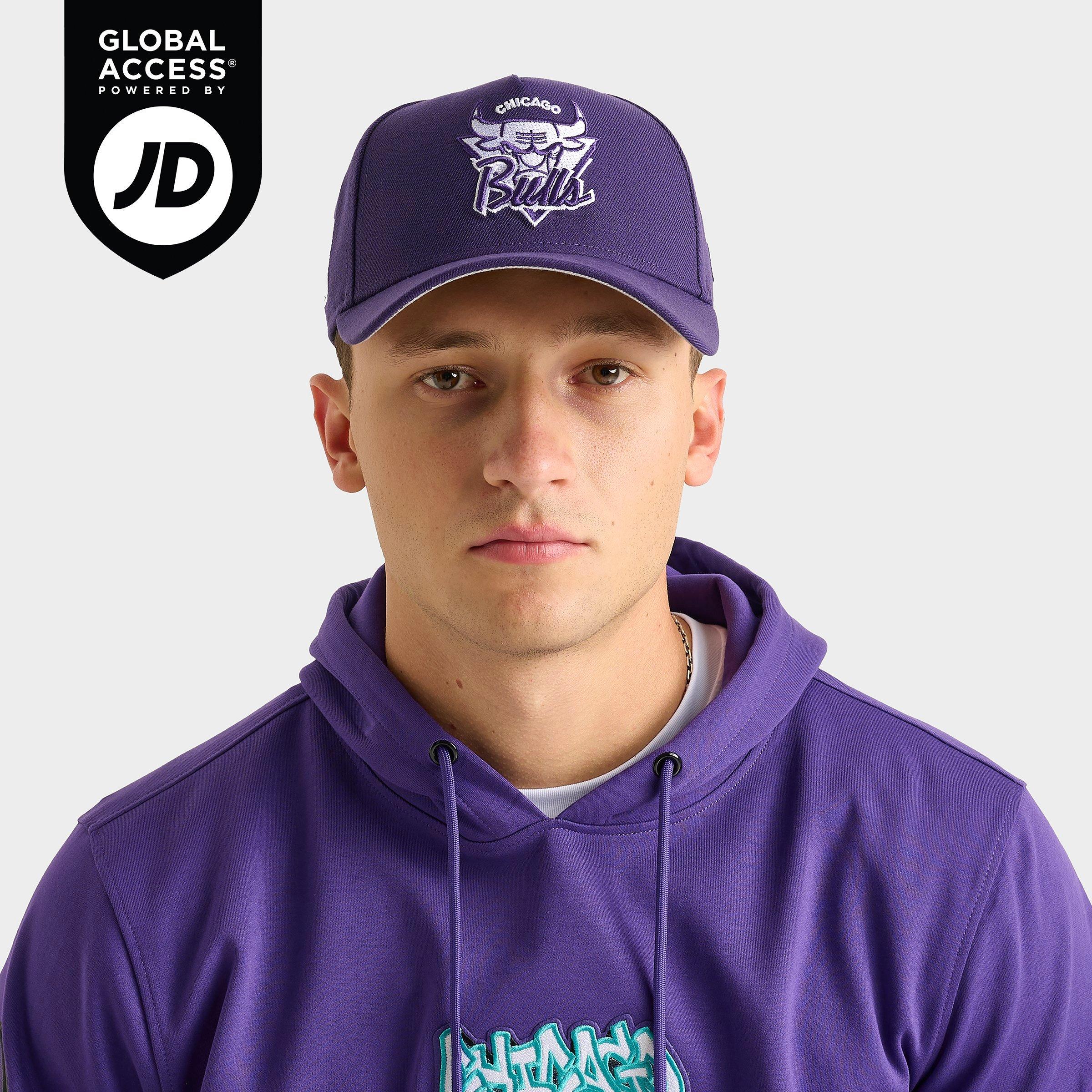New Era Chicago Bulls NBA 9FORTY Snapback Hat in Purple