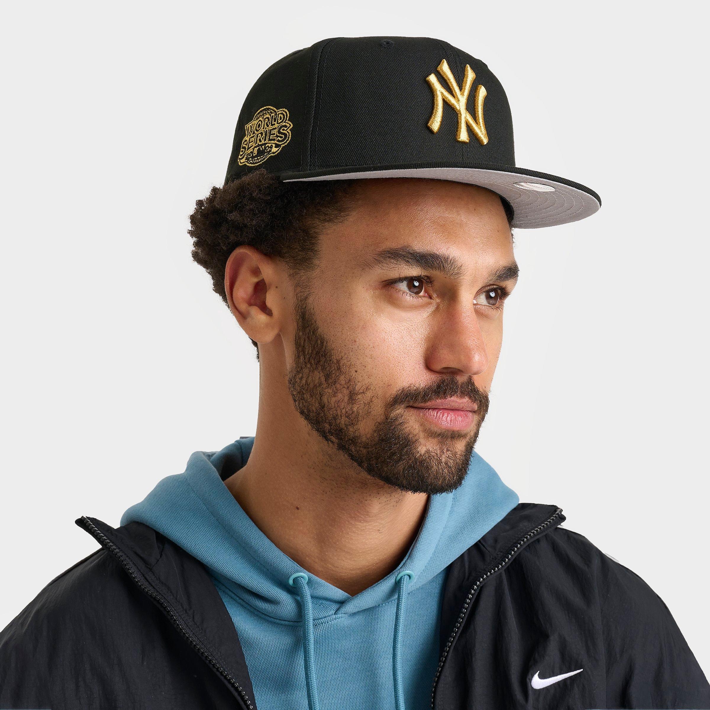 New Era New York Yankees MLB 59FIFTY Fitted Hat in BLACK/WHITE Size: 7 1/2
