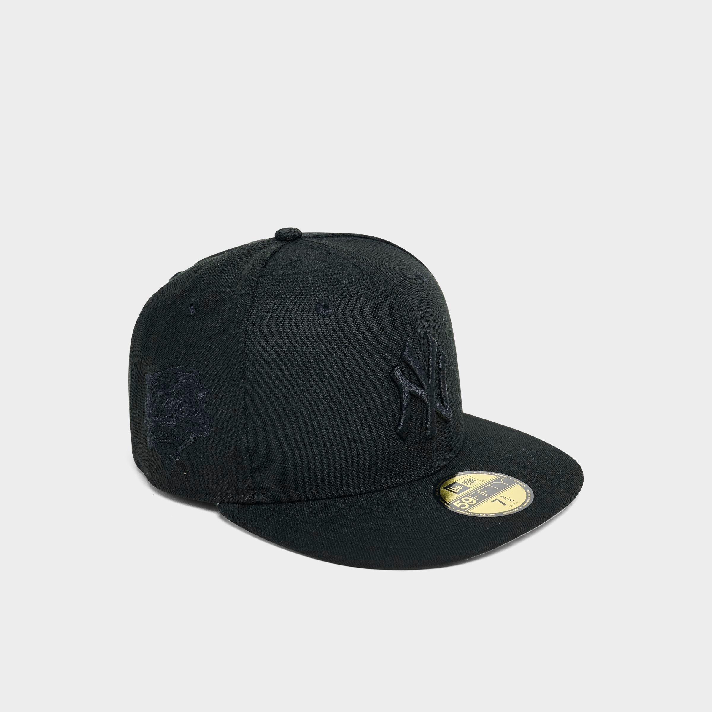 New Era New York Yankees MLB 59FIFTY Fitted Hat in Black Size: 7 3/8