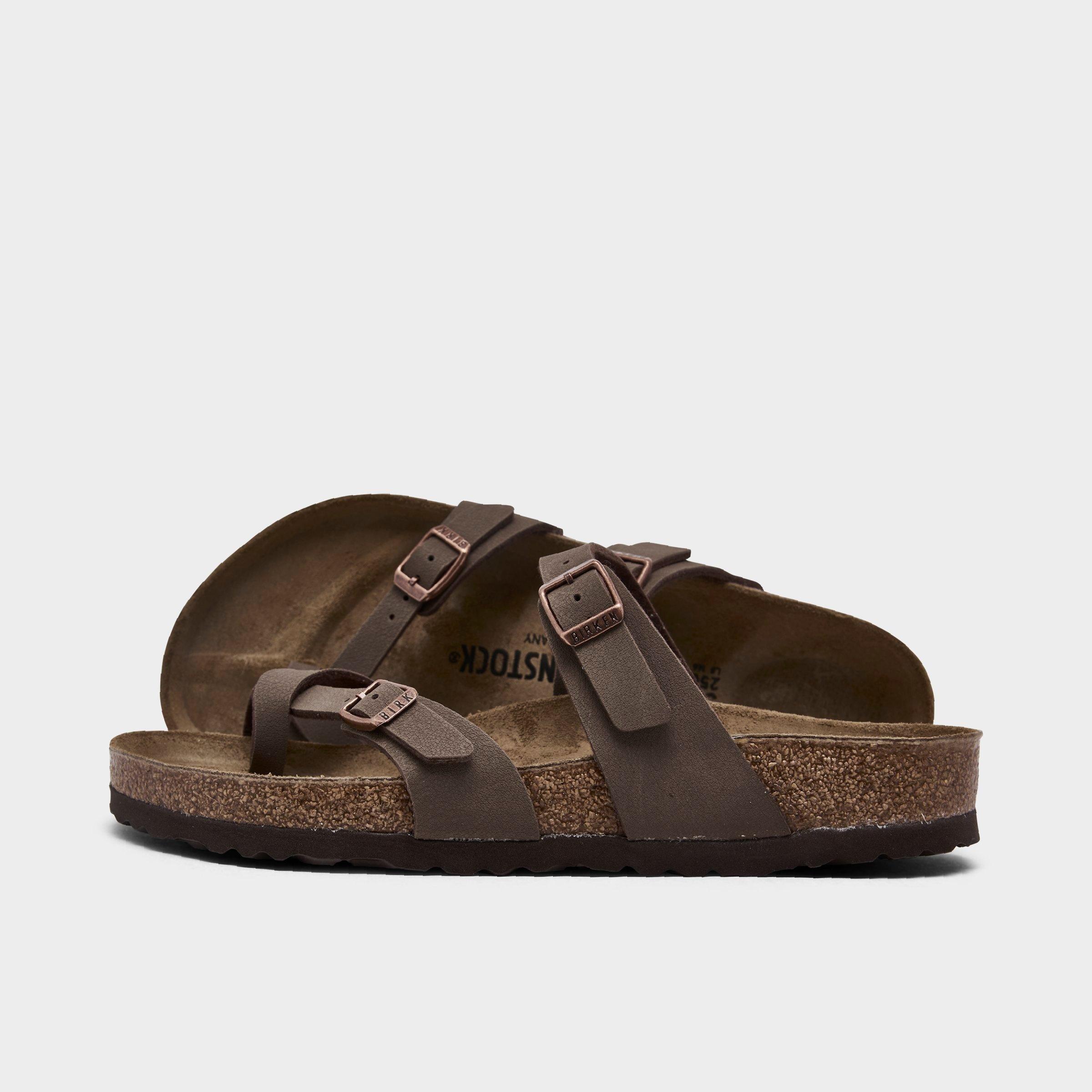Birkenstock Women's Mayari Birko-Flor Nubuck Sandals in MOCHA Size: 5.0