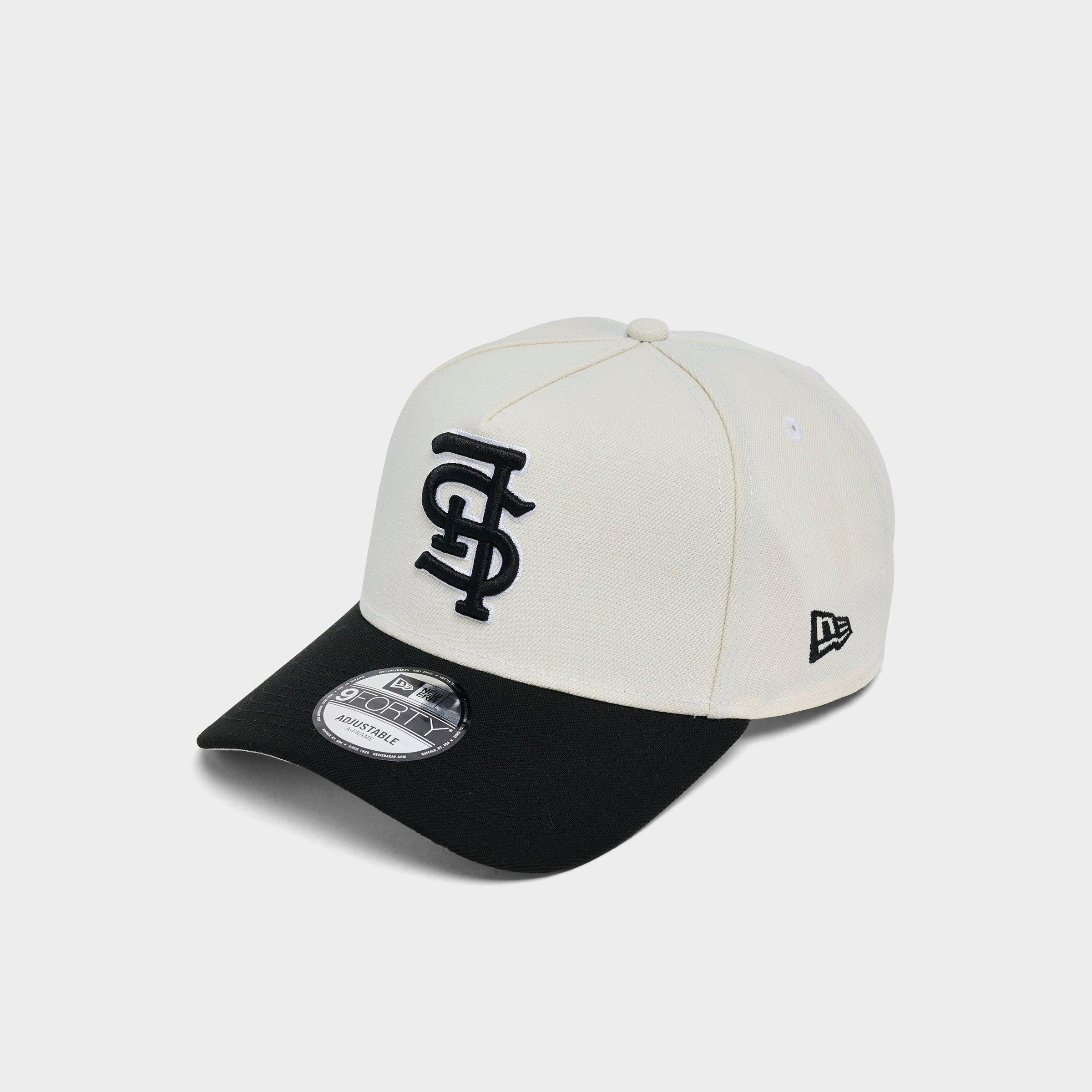 New Era St. Louis Cardinals MLB Upside Down 9FORTY A-Frame Snapback Hat in Chrome/Black