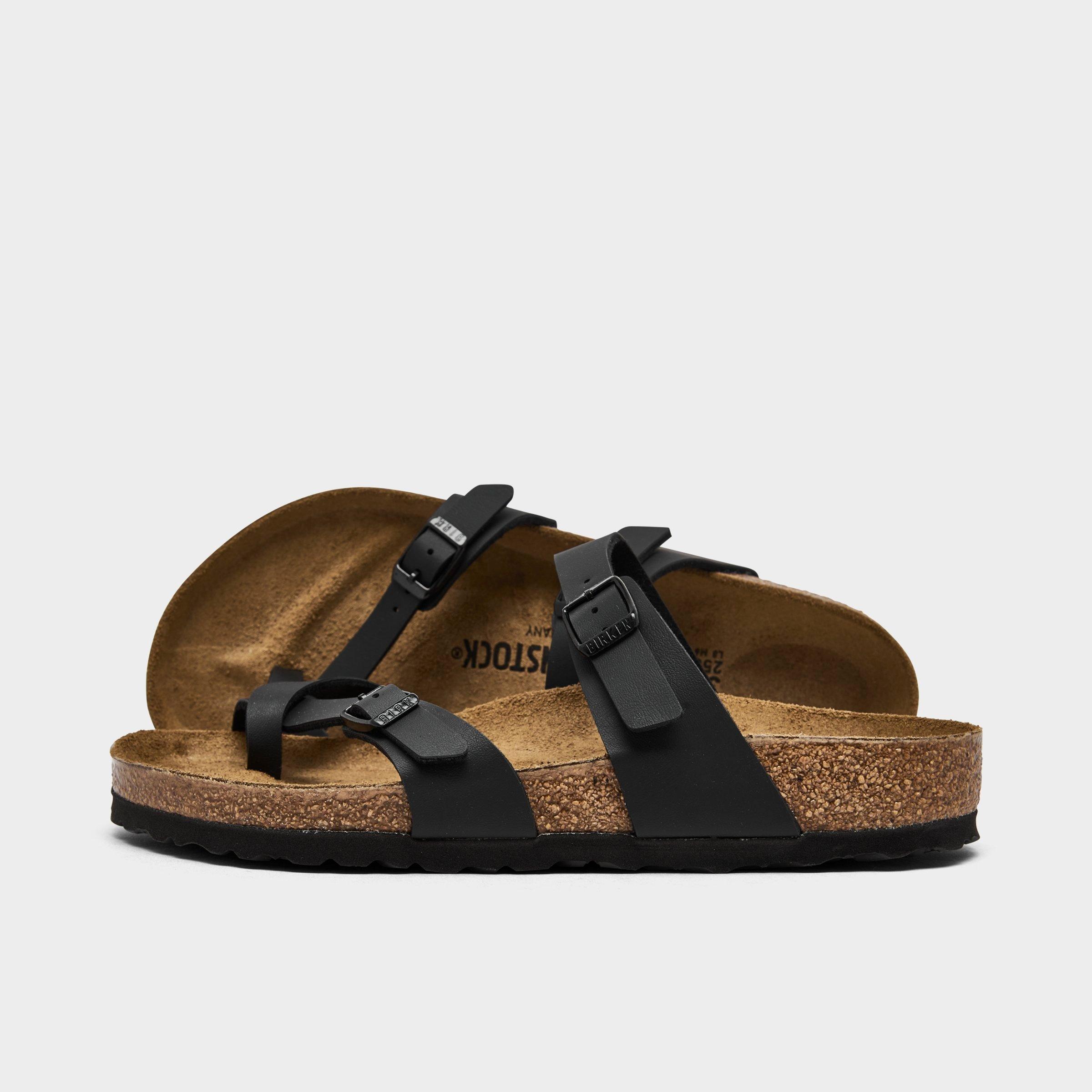 Birkenstock Women's Mayari Birko-Flor Nubuck Sandals in Black Size: 5.0