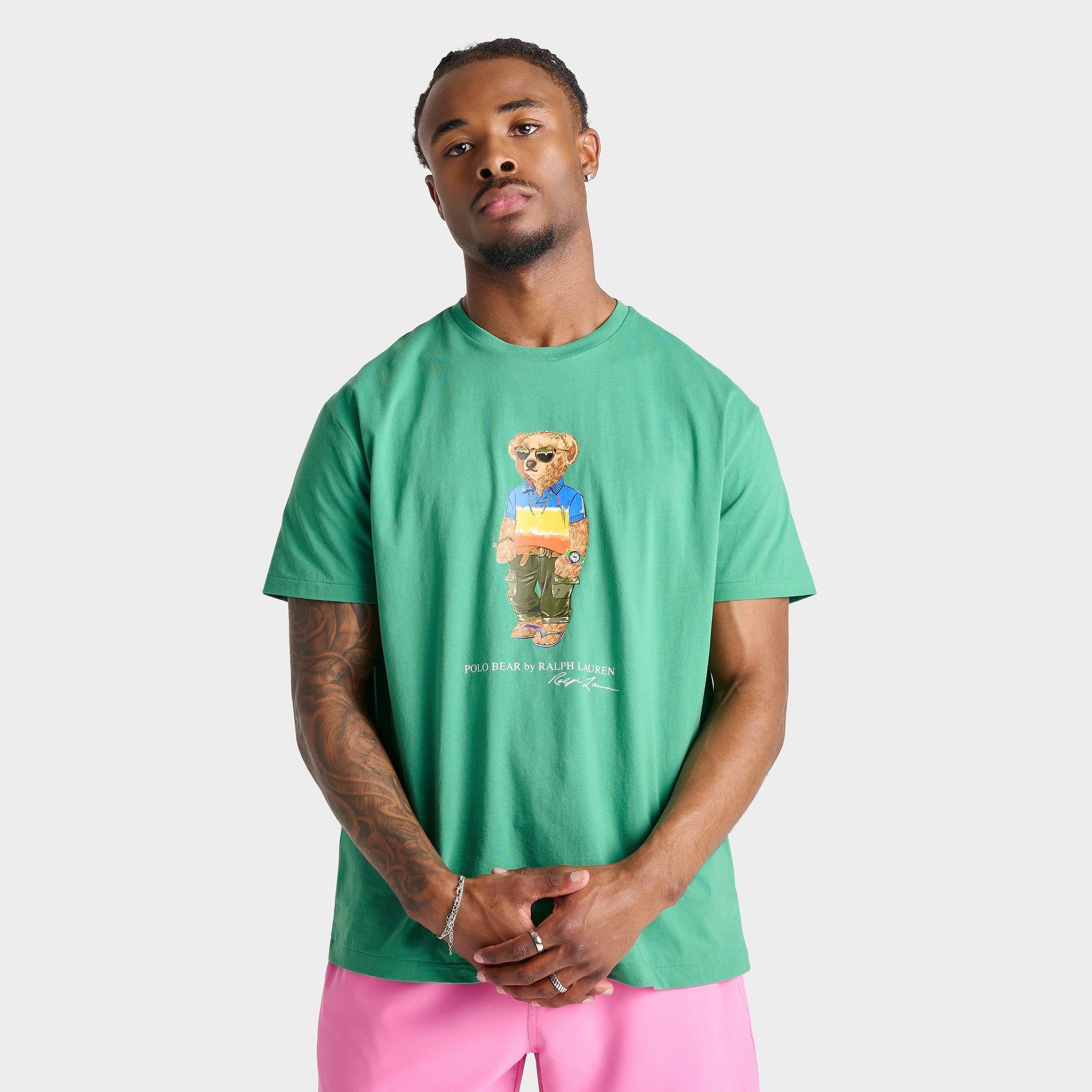 Polo Ralph Lauren Men's Polo Bear T-Shirt in Raft Green Beach Shop Size: Small