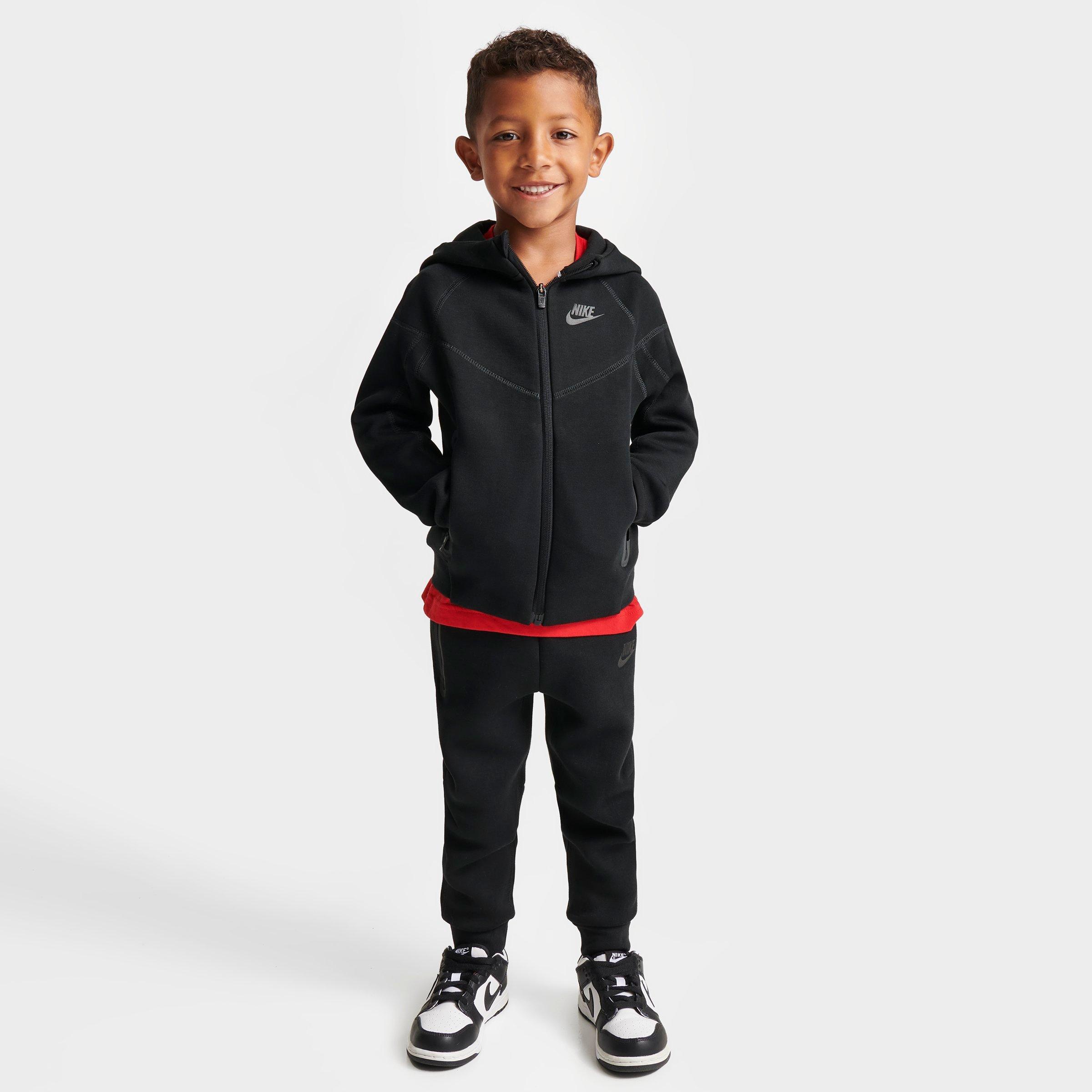 Nike Kids Toddler Tech Fleece Full-Zip Set in Black Size: 2T