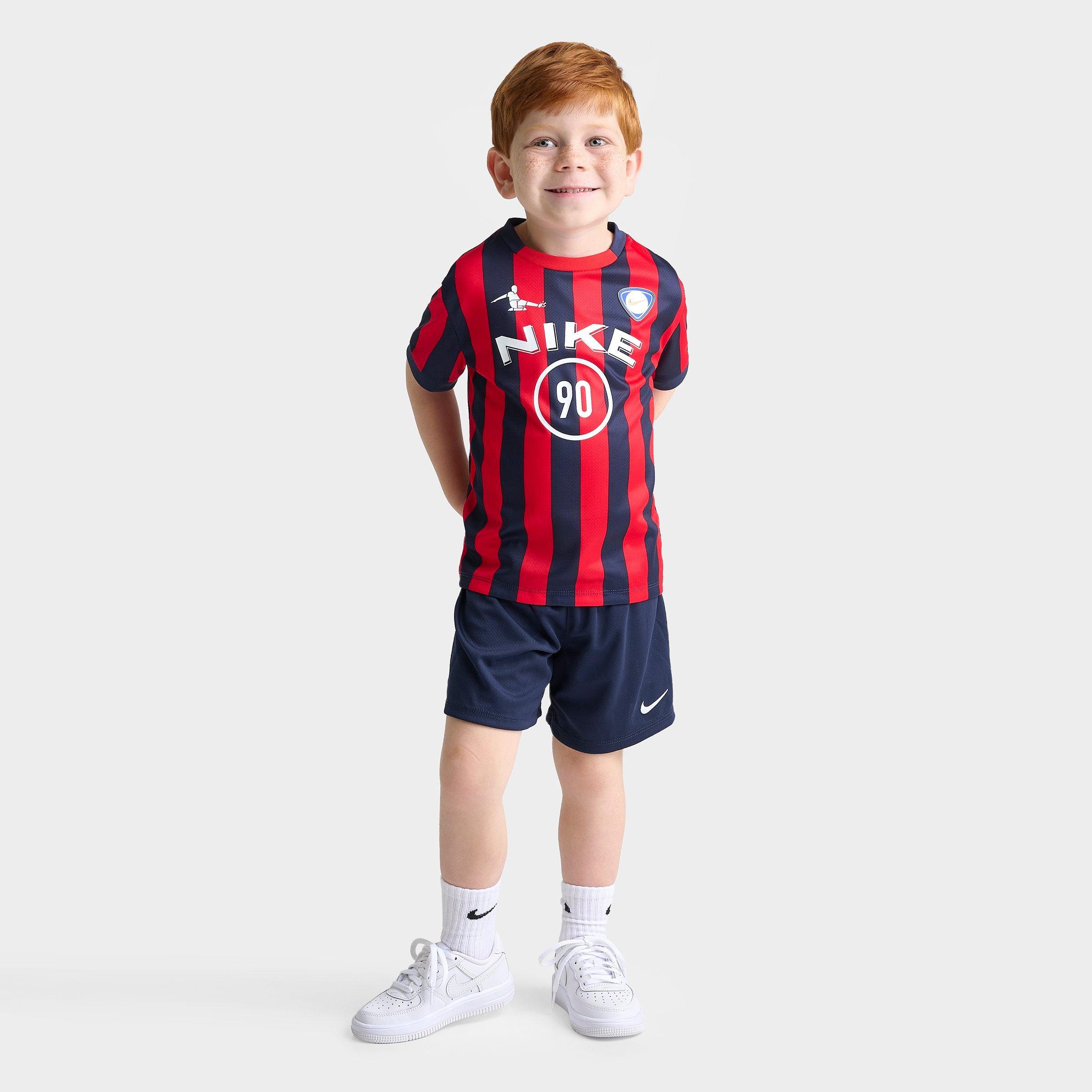 Nike Kids Toddler Goal Mode Soccer Jersey and Shorts Set in Midnight Navy Size: 3T