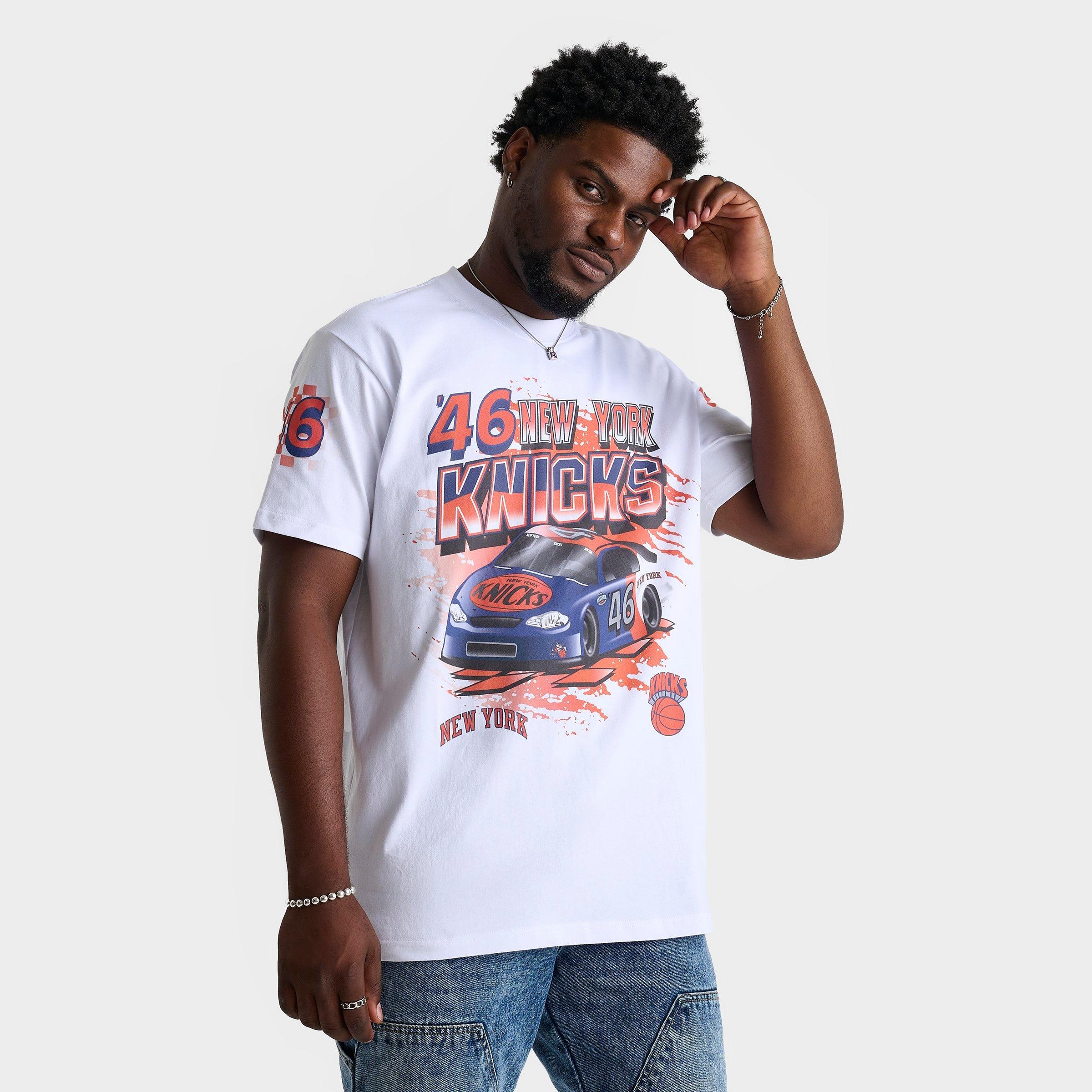 Men's Mitchell & Ness New York Knicks NBA Speedway Graphic T-Shirt