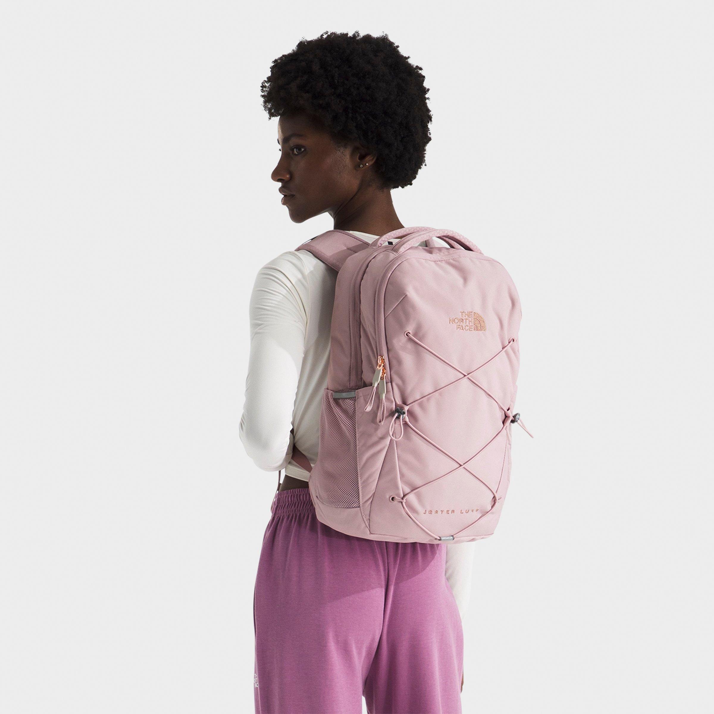 The North Face Jester Luxe Backpack (27L) in Metal Pink/Burnt Coral Metallic