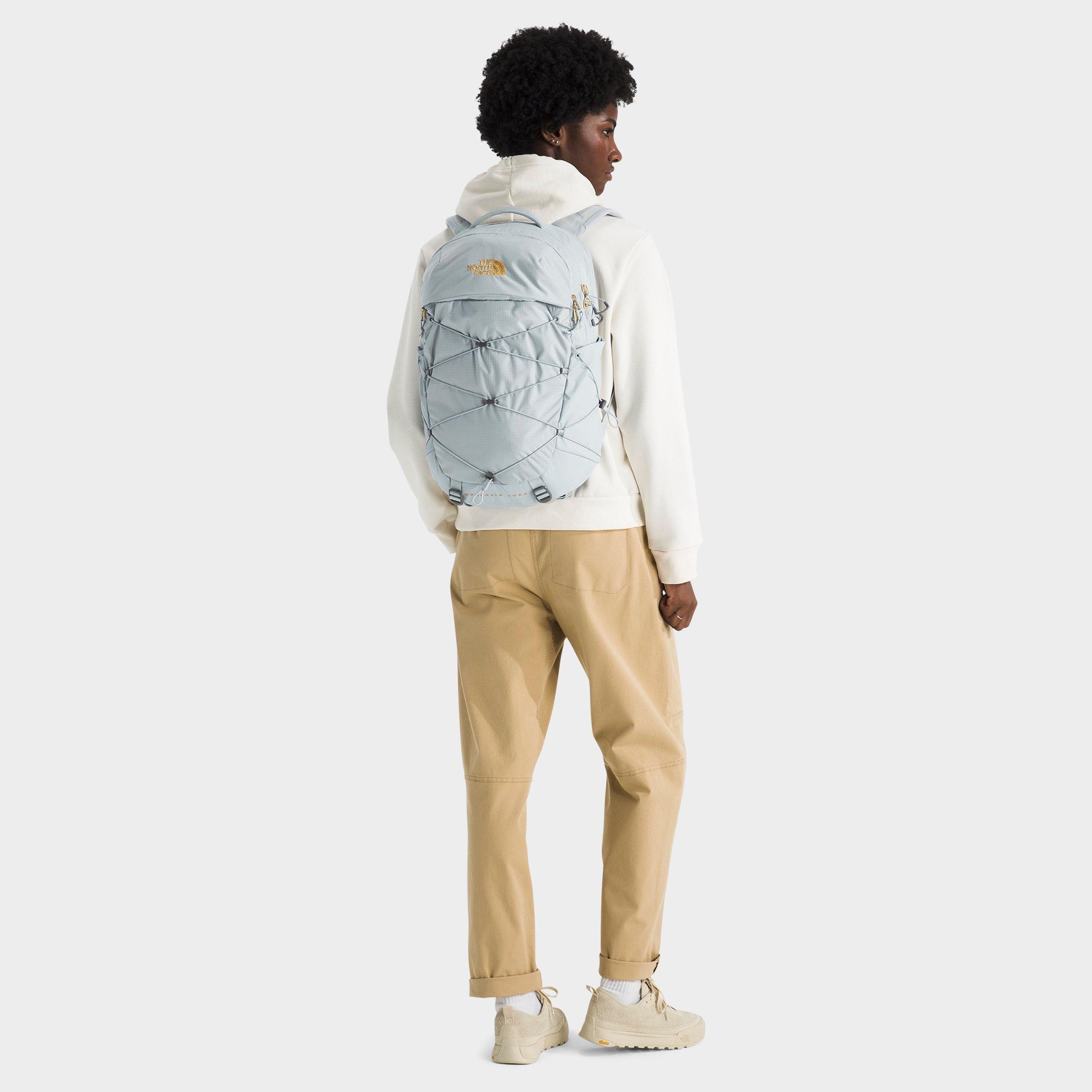 The North Face Women's Borealis Luxe Backpack (27L) in Frost Grey/Gold Metallic