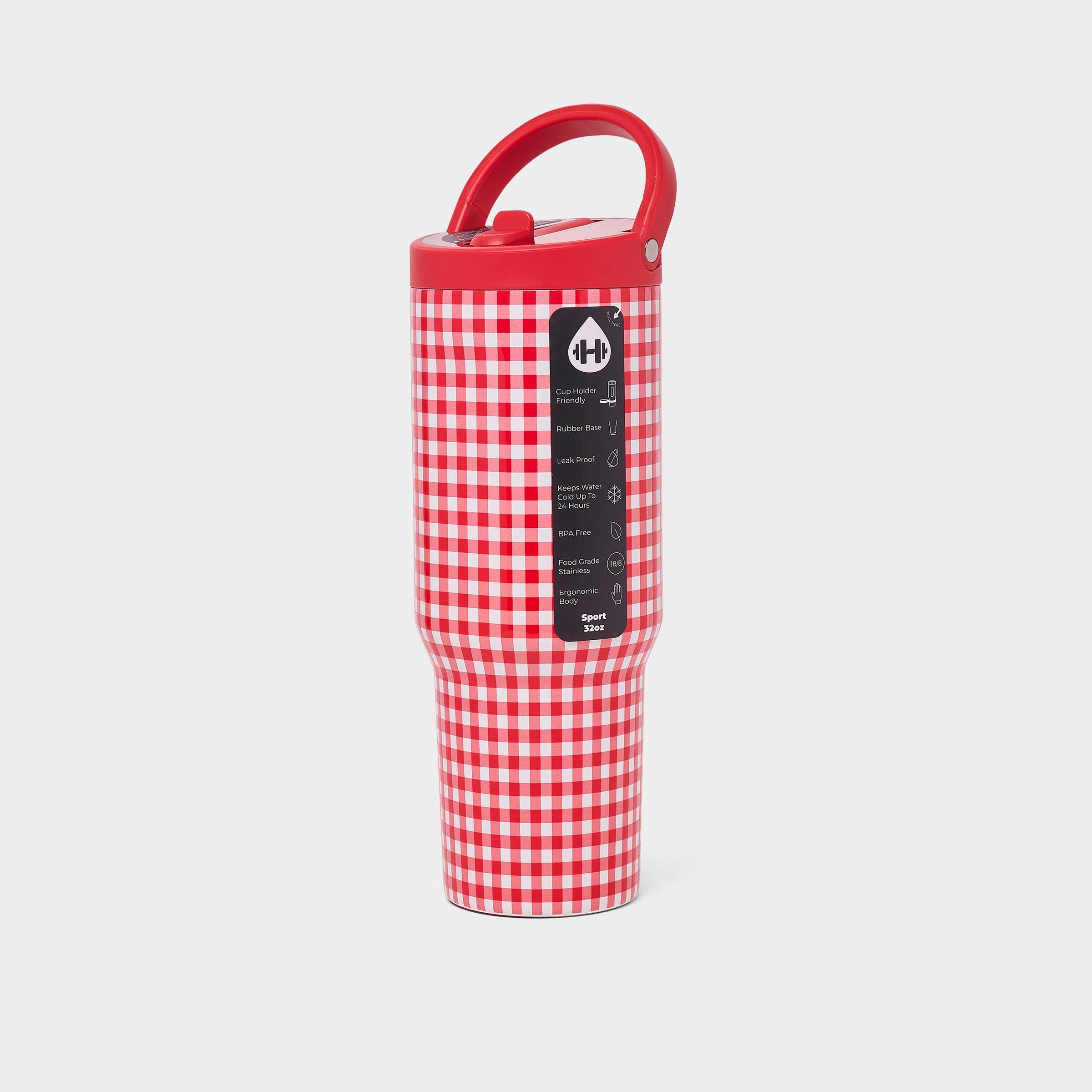 HYDROJUG Sport 32 oz Flip Straw Water Bottle in Summer Picnic Size: 32 Oz.