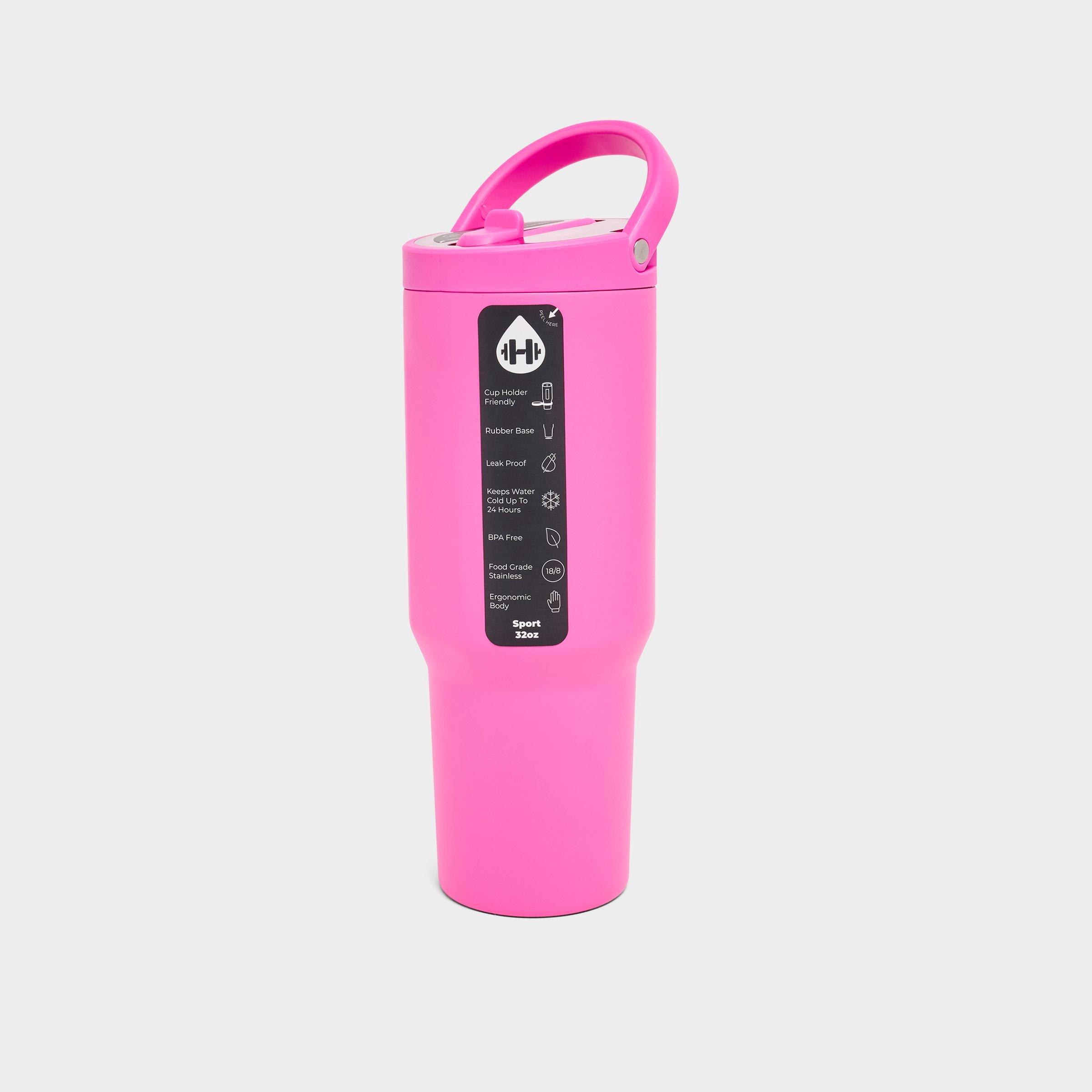 HYDROJUG Sport 32 oz Flip Straw Water Bottle in Razzle Size: 32 Oz.