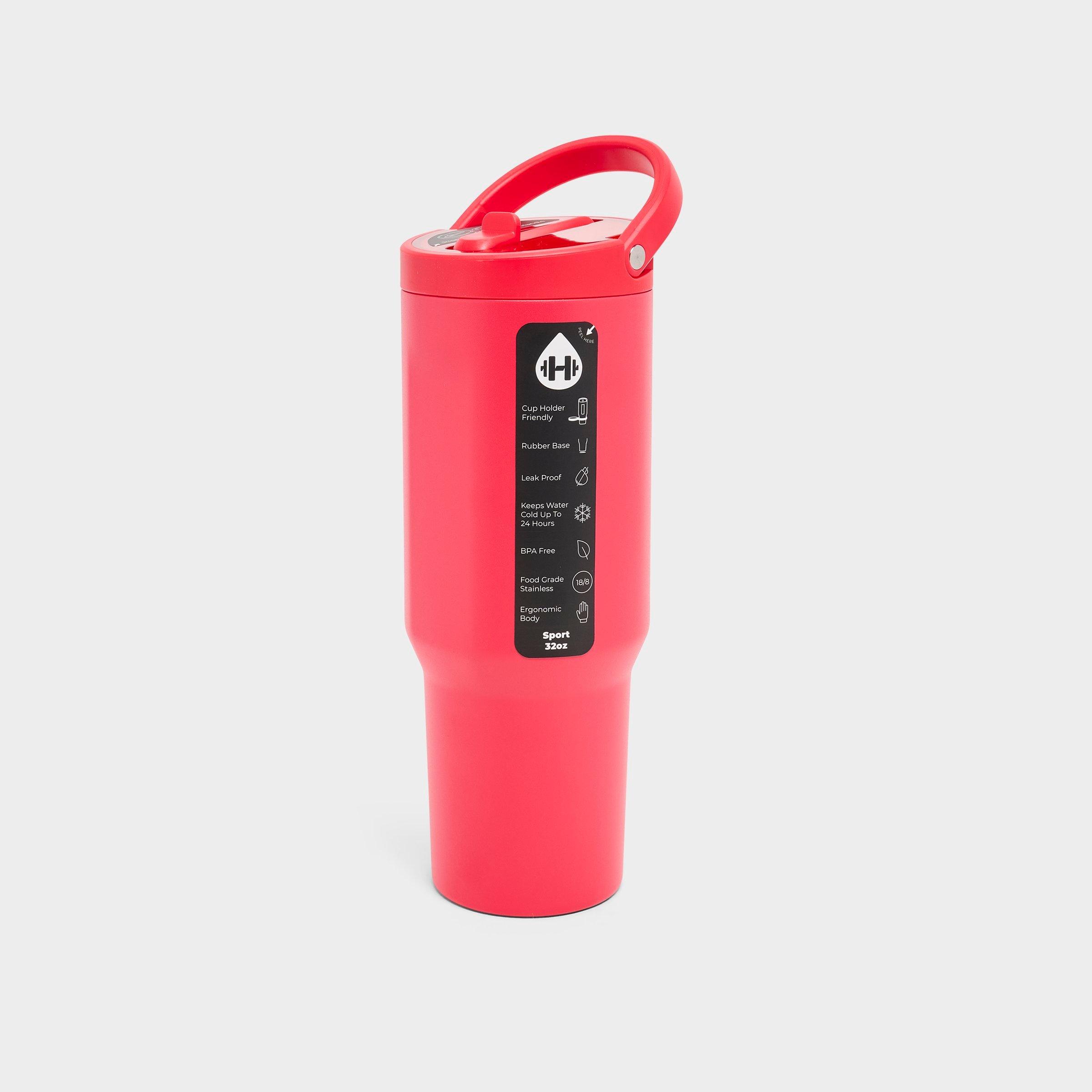 HYDROJUG Sport 32 oz Flip Straw Water Bottle in Fruit Punch Size: 32 Oz.