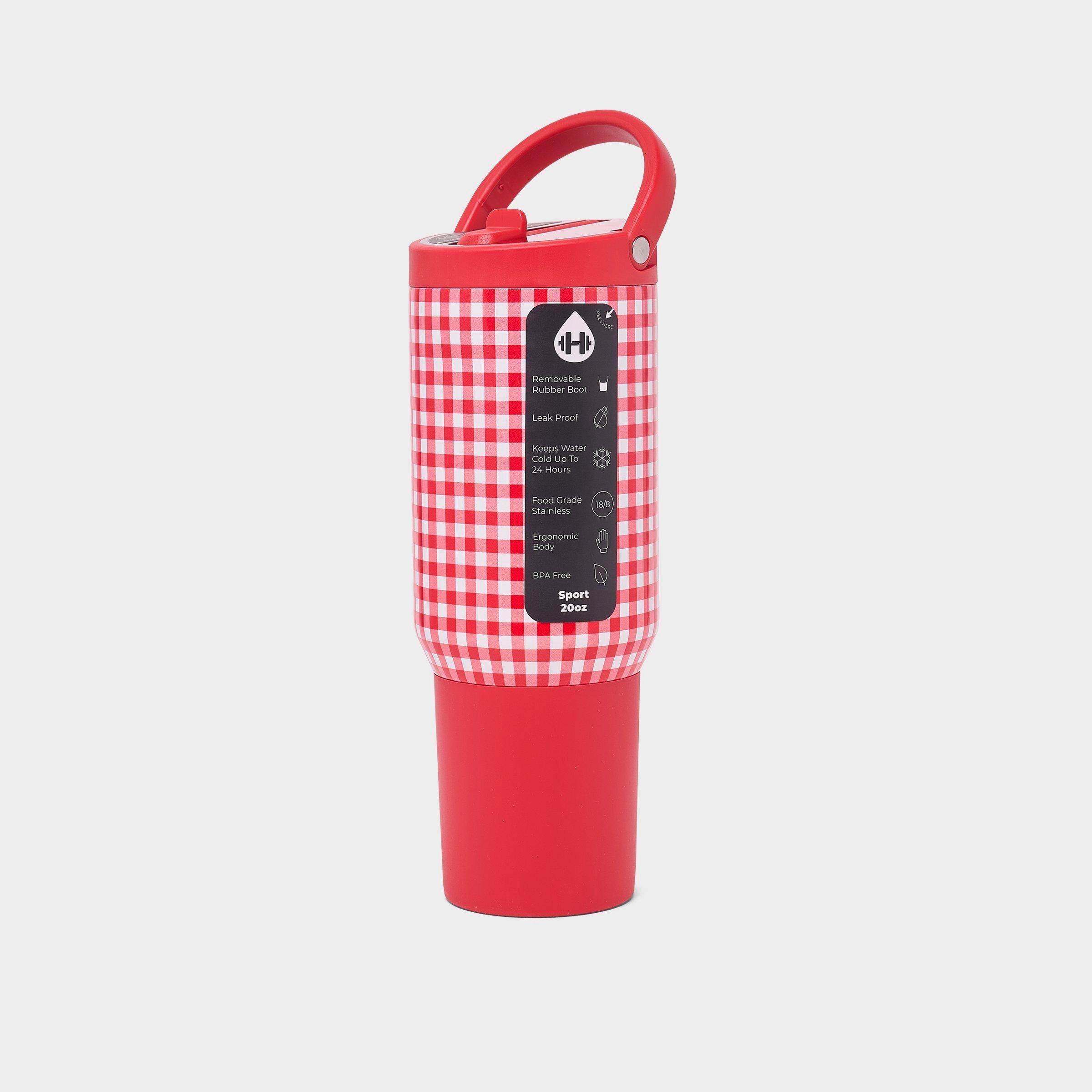 HYDROJUG Sport 20 oz Flip Straw Water Bottle in Summer Picnic Size: 20 Oz.