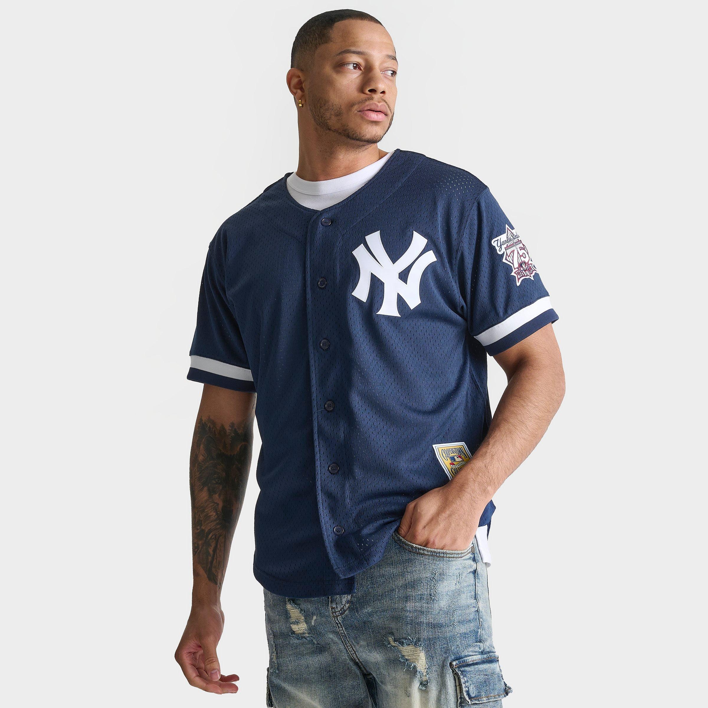 Men's Mitchell & Ness New York Yankees MLB Derek Jeter 1998 BP Baseball Jersey