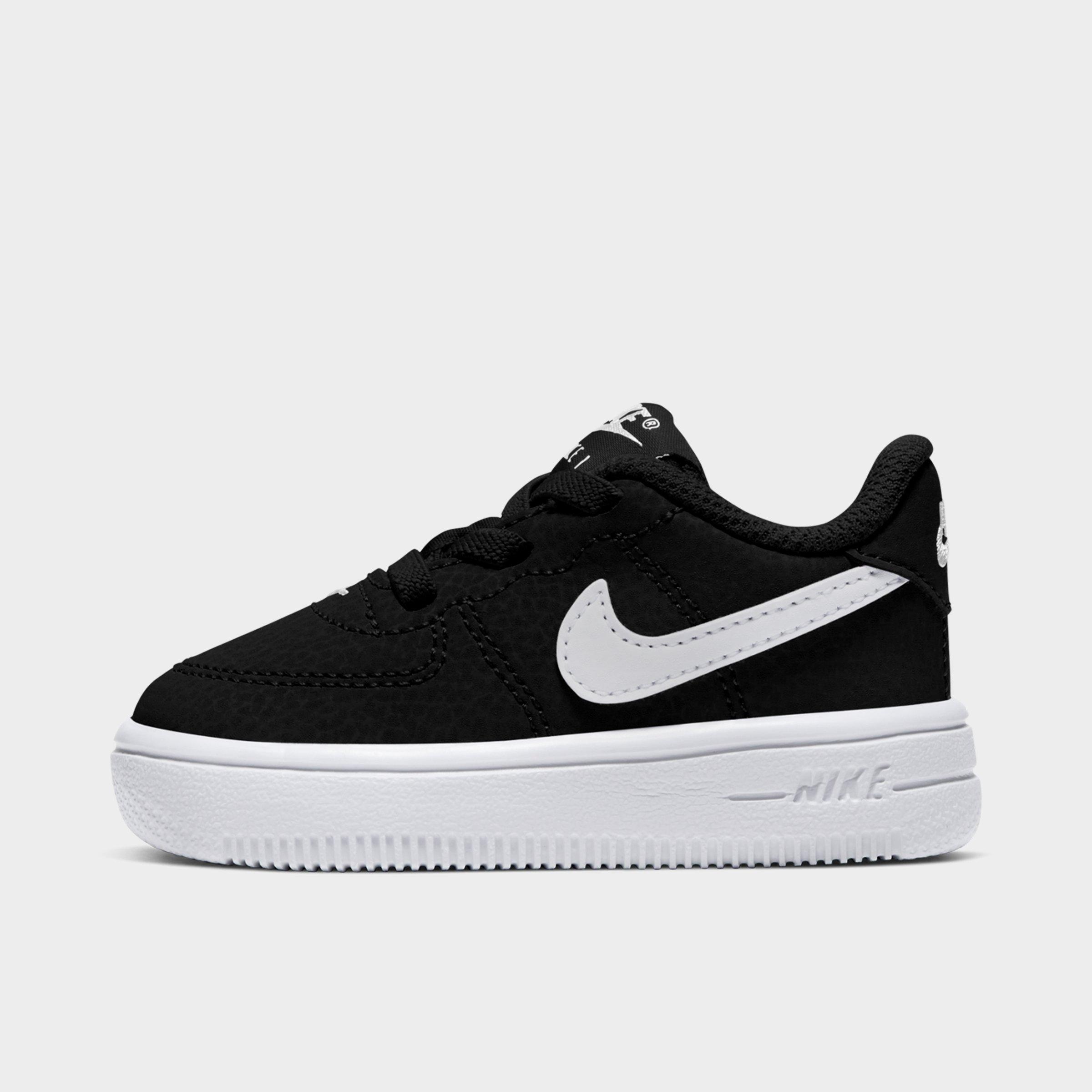 nike air force black and white junior