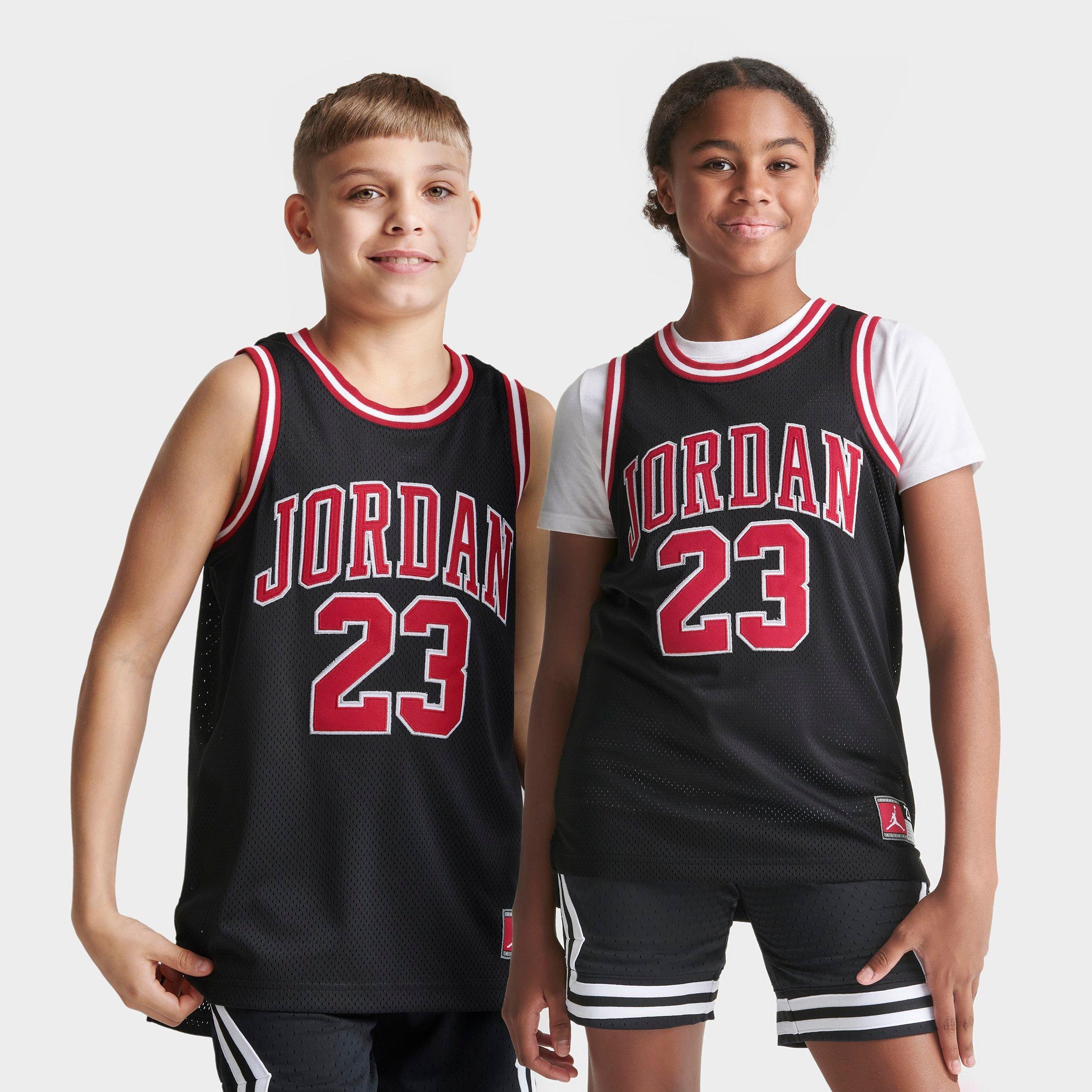 Jordan Kids Basketball Jersey in Black Size: Small