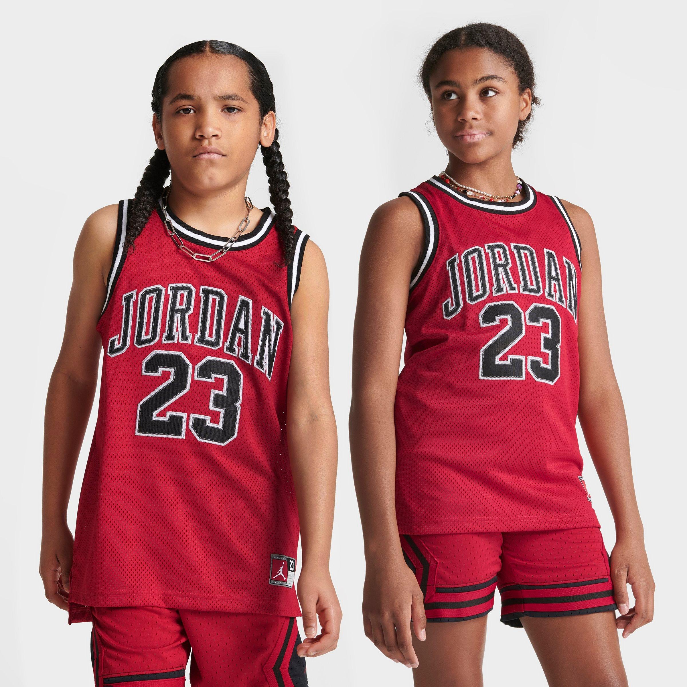 Jordan Kids Basketball Jersey in Red/Black Size: Small