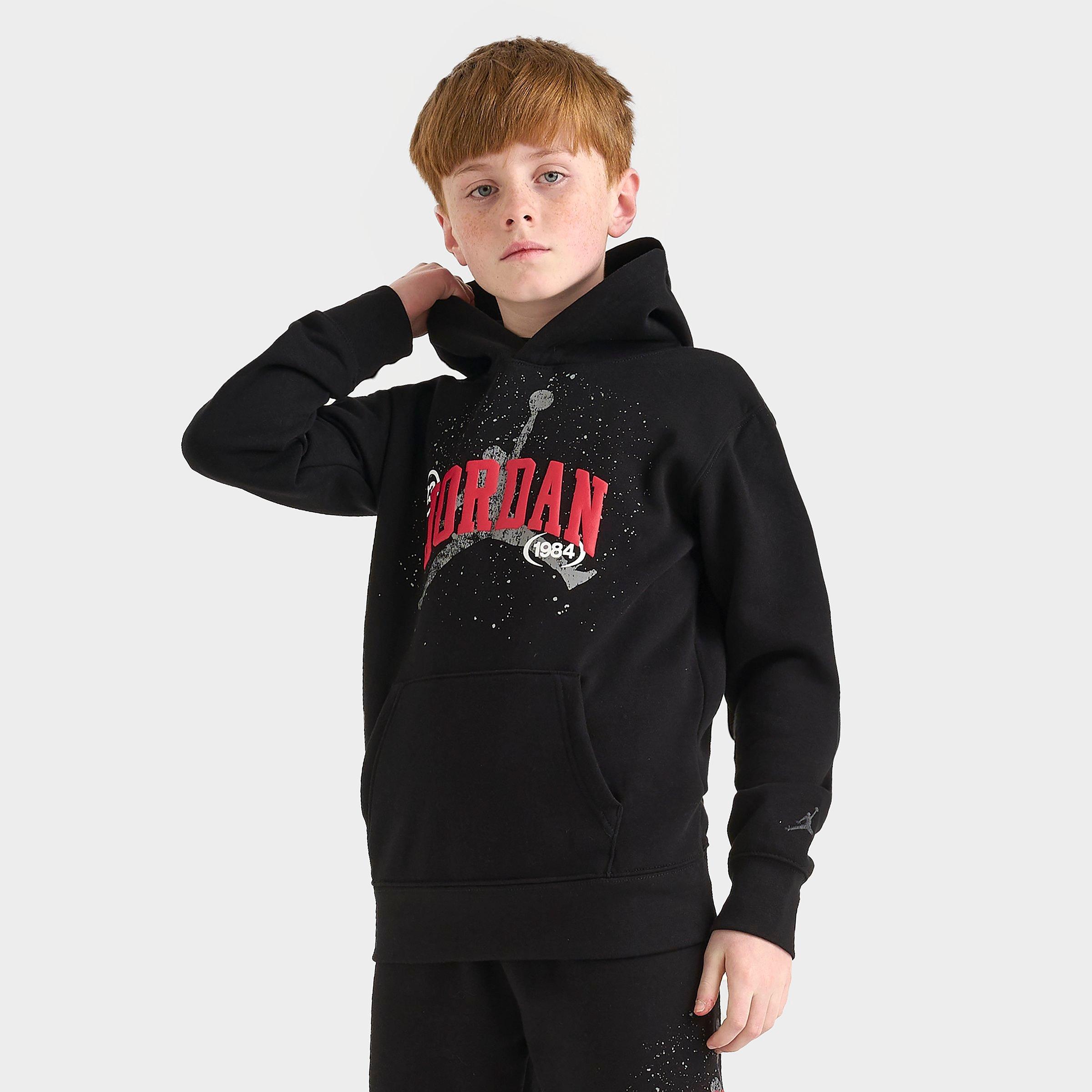 Jordan Kids Jumpman 1984 Pullover Hoodie in Black Size: Small