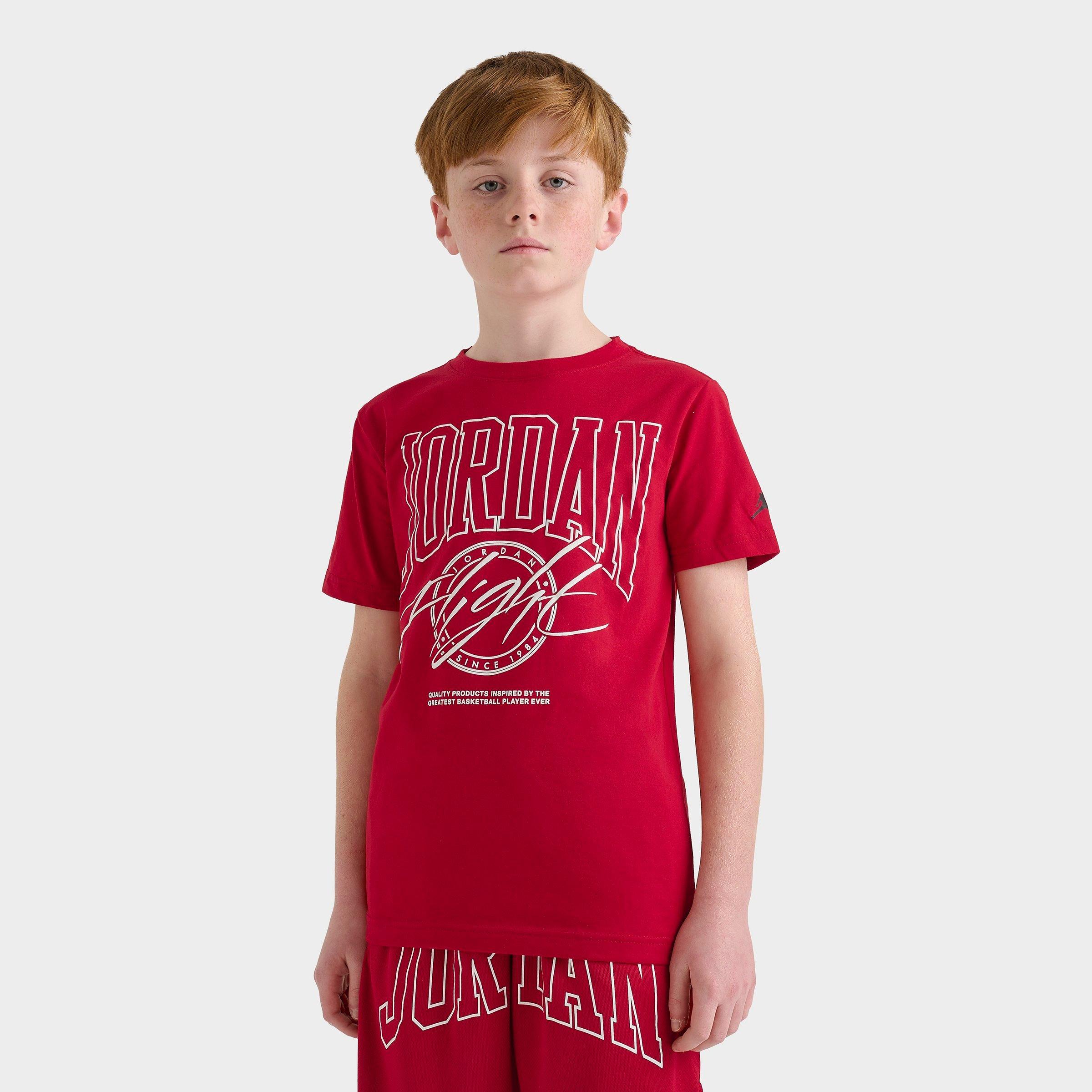 Jordan Kids Beyond The Arc T-Shirt in Red Size: Small